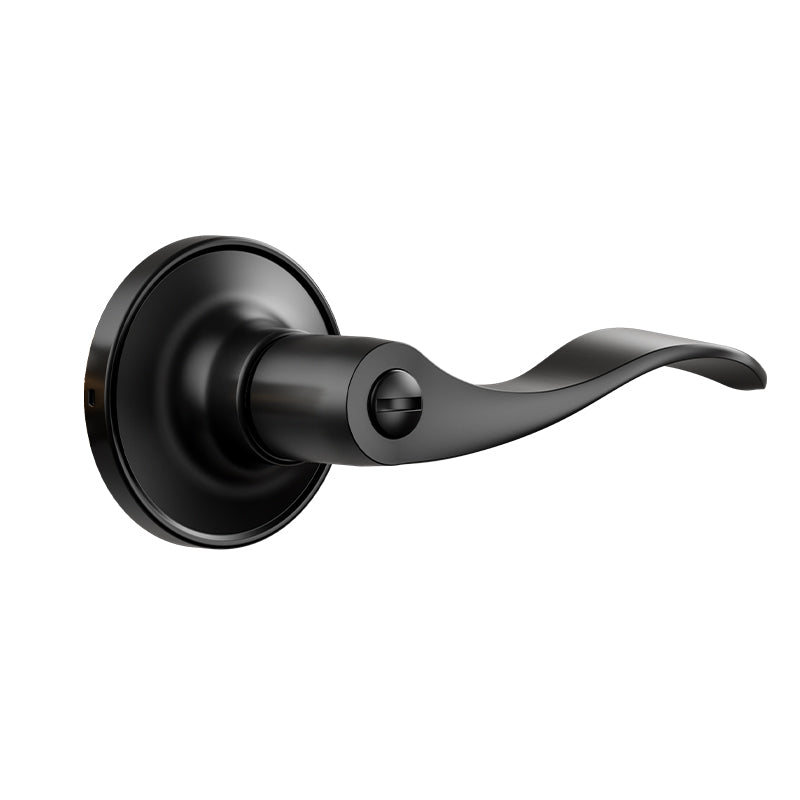 Veise HF01-C Door Handle Privacy Door Levers – Matte Black / HF03-C(3 Pack)