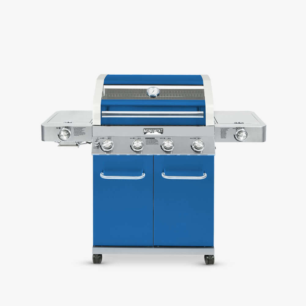 35633B | Matte Blue Infrared Propane Gas Grill – 35633 Blue Gas Grill