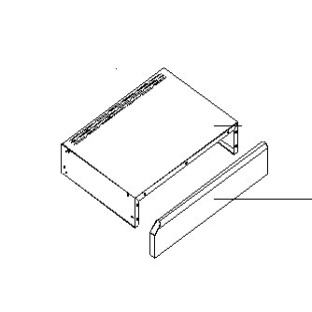 D010017262 Right Side Decorative Panel – Left Shelf Panle for 14633