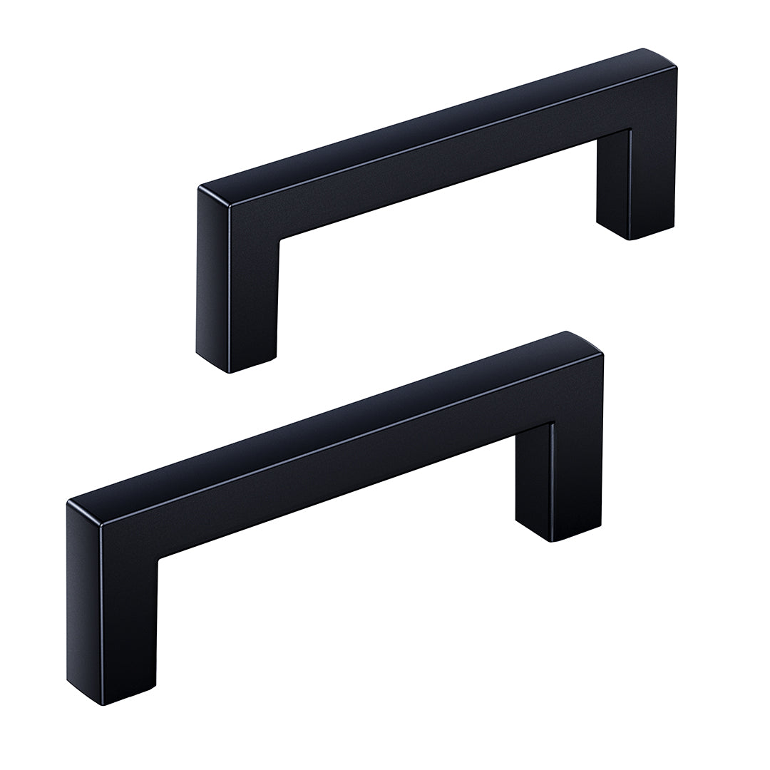 Veise DHZN 3Inch  Kitchen Square Cabinet Handles Matte Black Pulls – 15 Pack