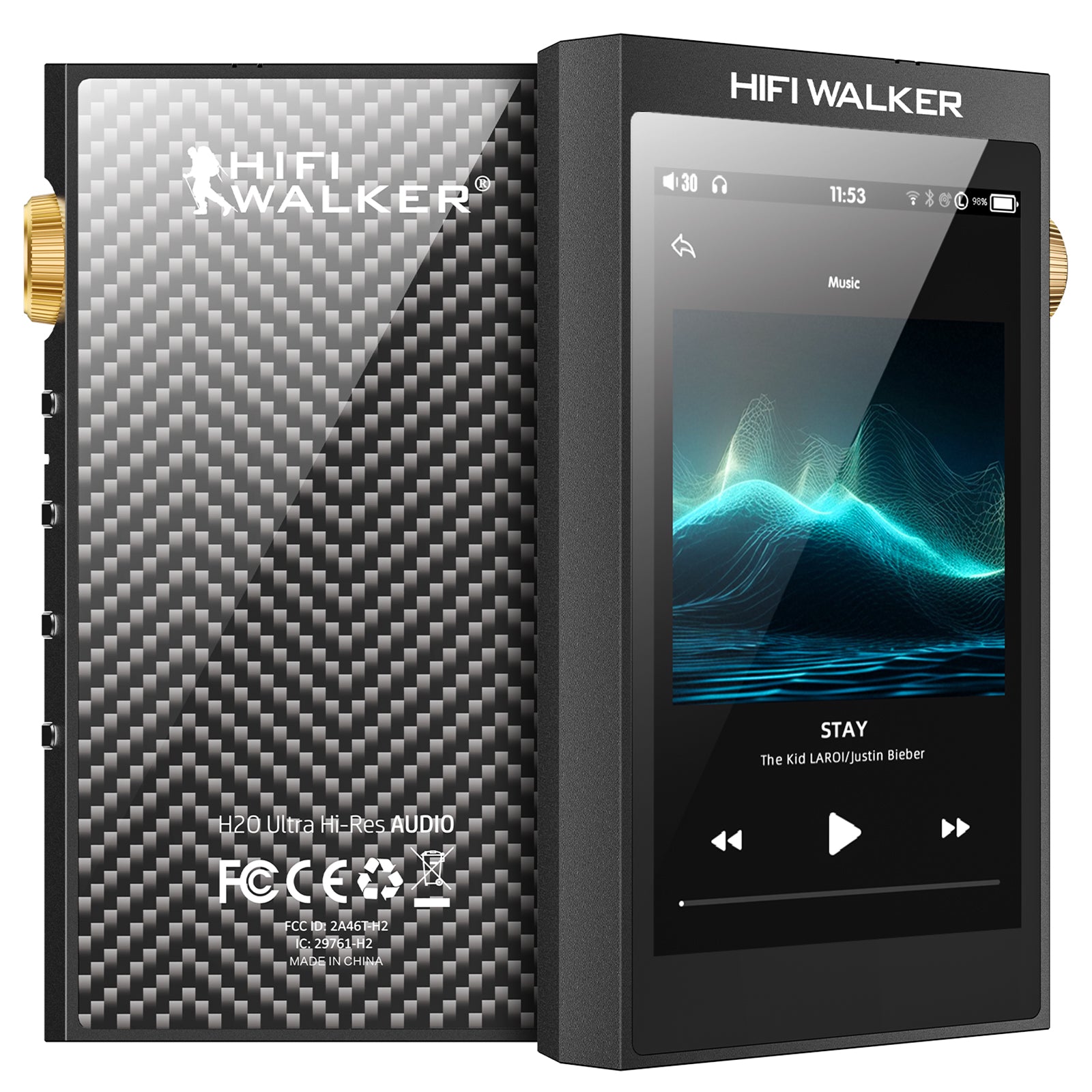 HIFI WALKER H20Ultra Hi-Res Audio Player – 128GB / Black