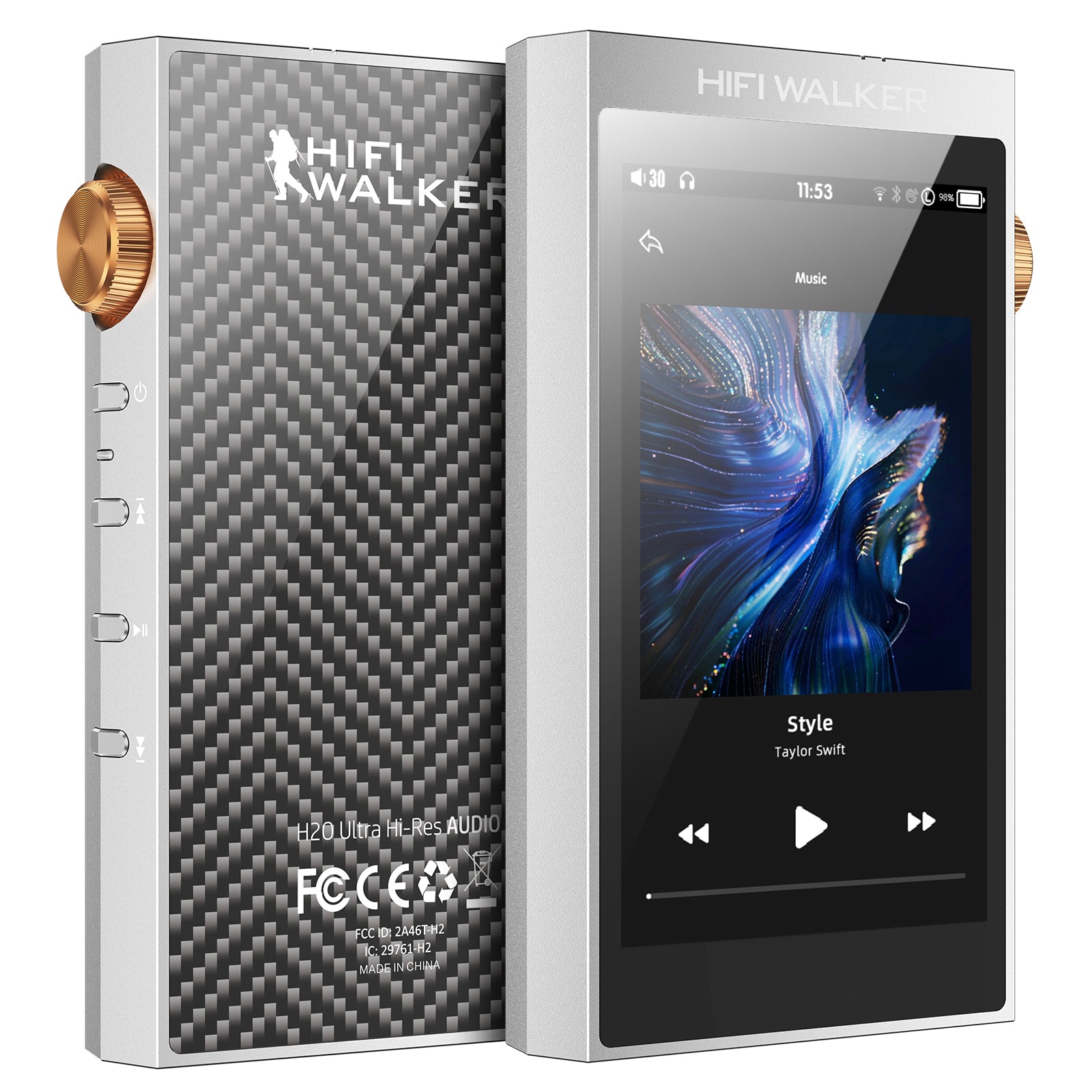 HIFI WALKER H20Ultra Hi-Res Audio Player – 128GB / Silver