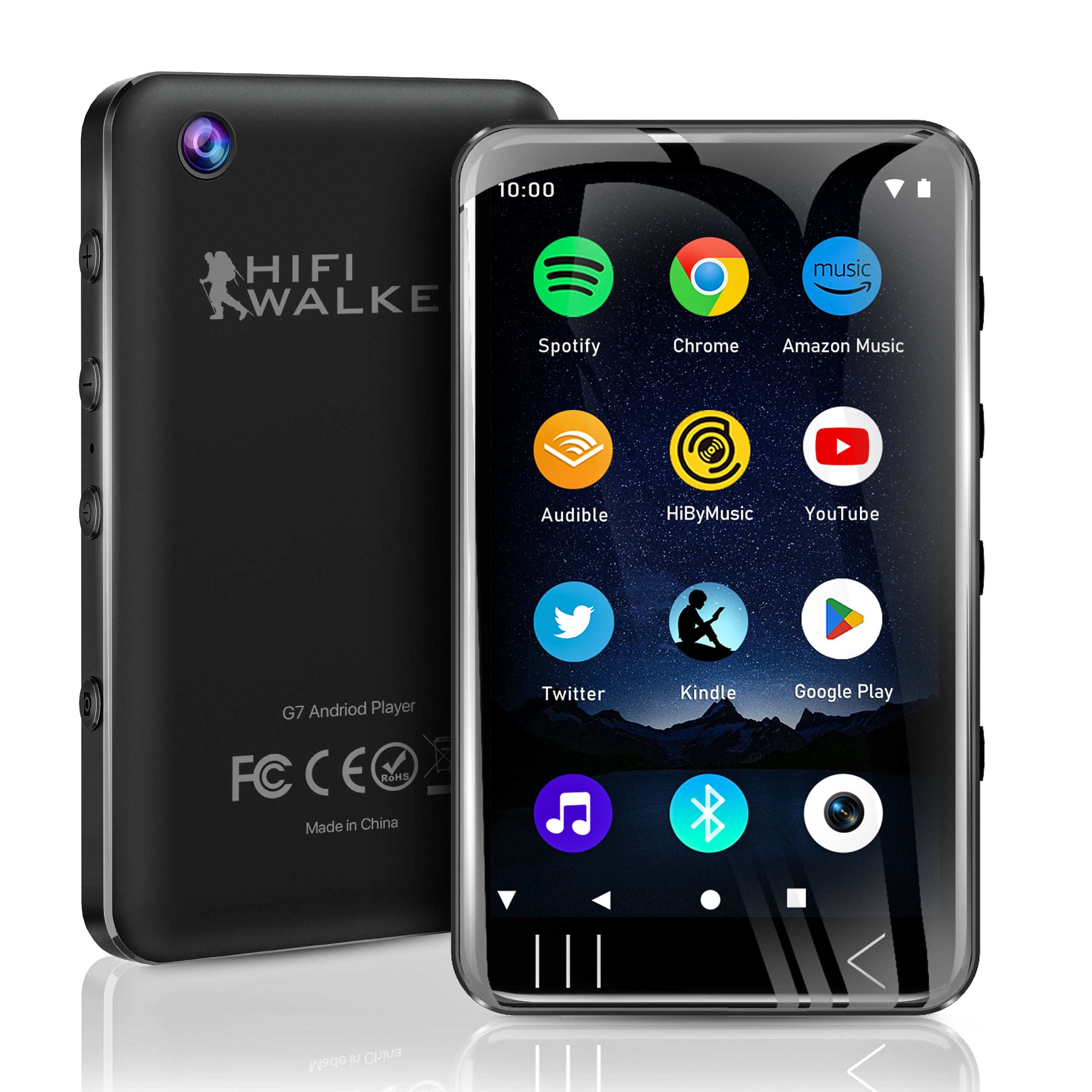 HIFI WALKER G7 Android Player – Black / 16+128GB