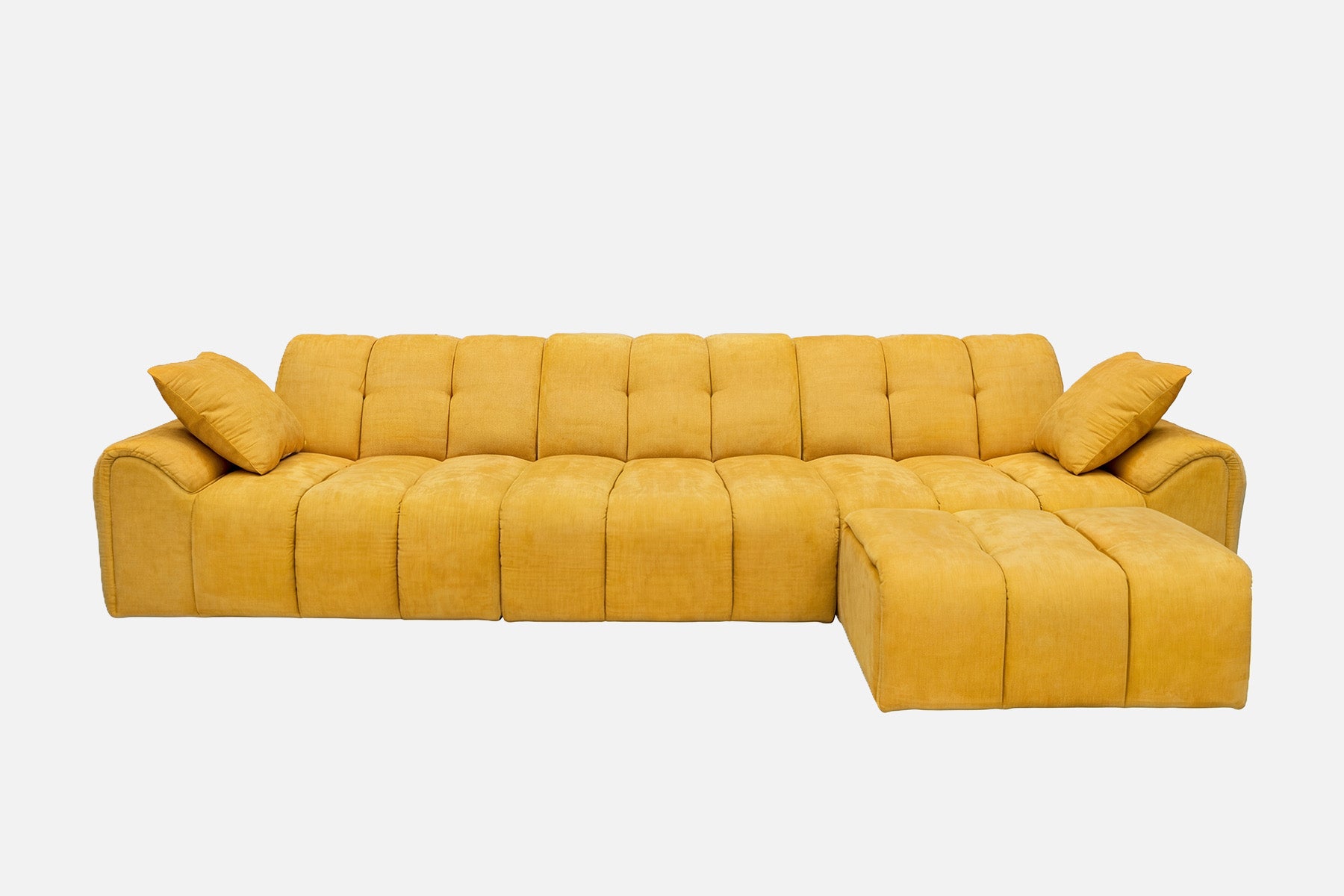 Elara 4‑Seat Cut-Pile Sectional Sofa