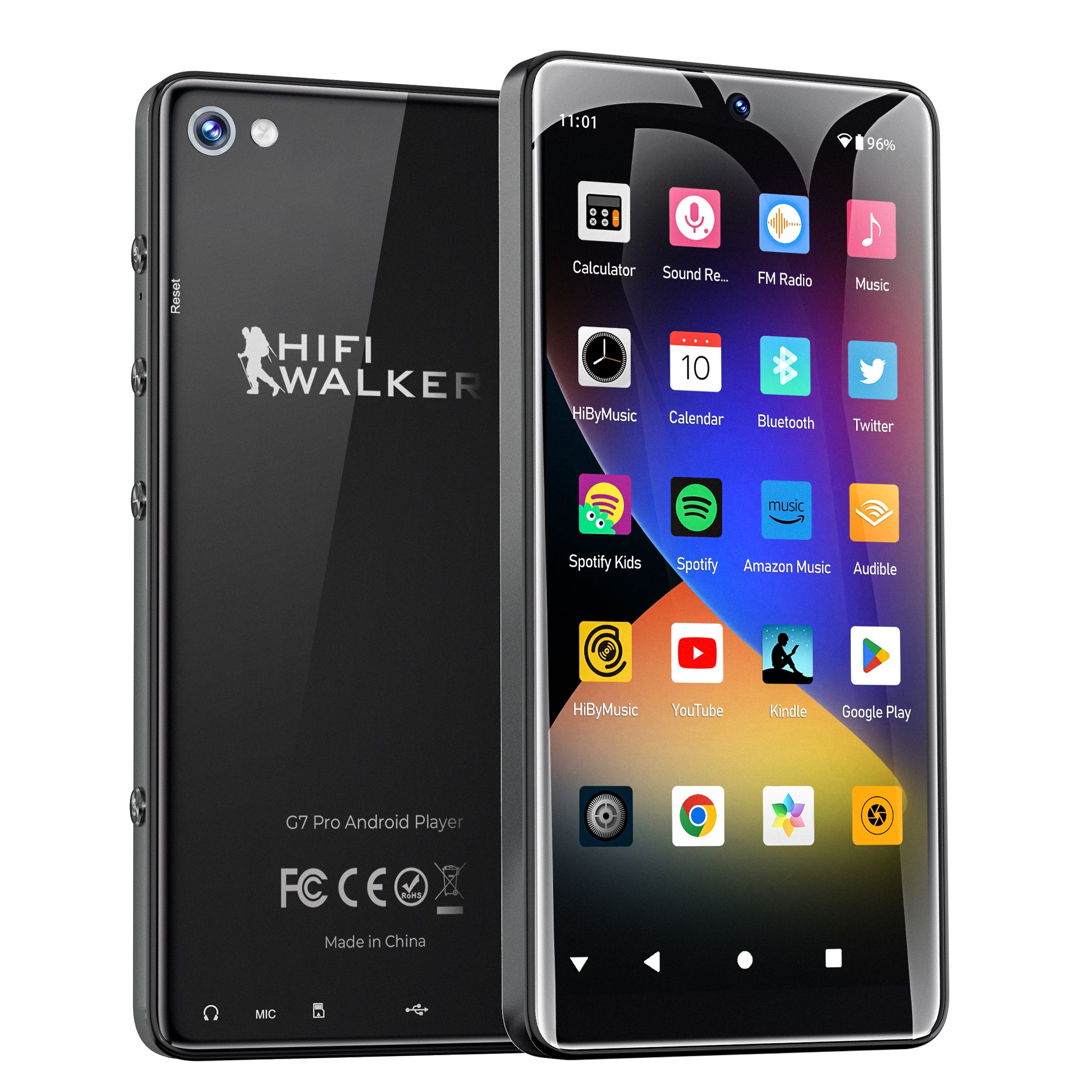 HIFI WALKER G7 Pro Android Player – Black / 128GB