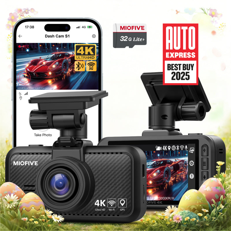 MIOFIVE Dash Cam S1 4K UHD Front Dash Camera(32GB Card Included)(UK)