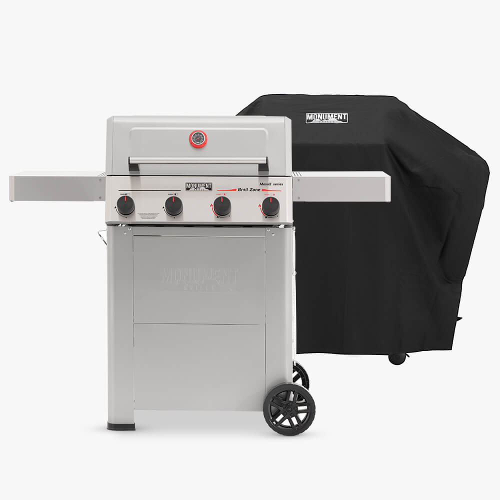 Mesa II 410FBZ | Stainless Propane Gas Grill – Mesa II 410FBZ + Rain Cover