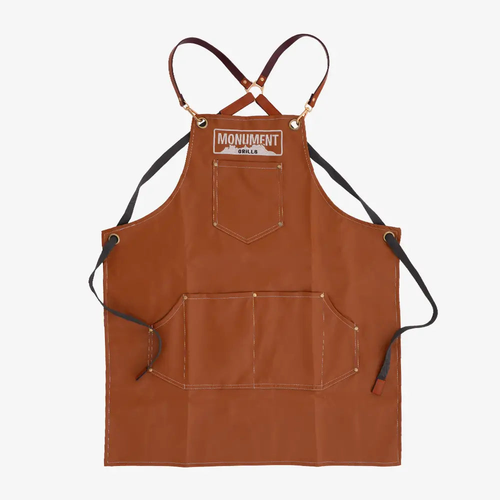 Premium Grill Apron | Built for BBQ Masters – Leather / Brown