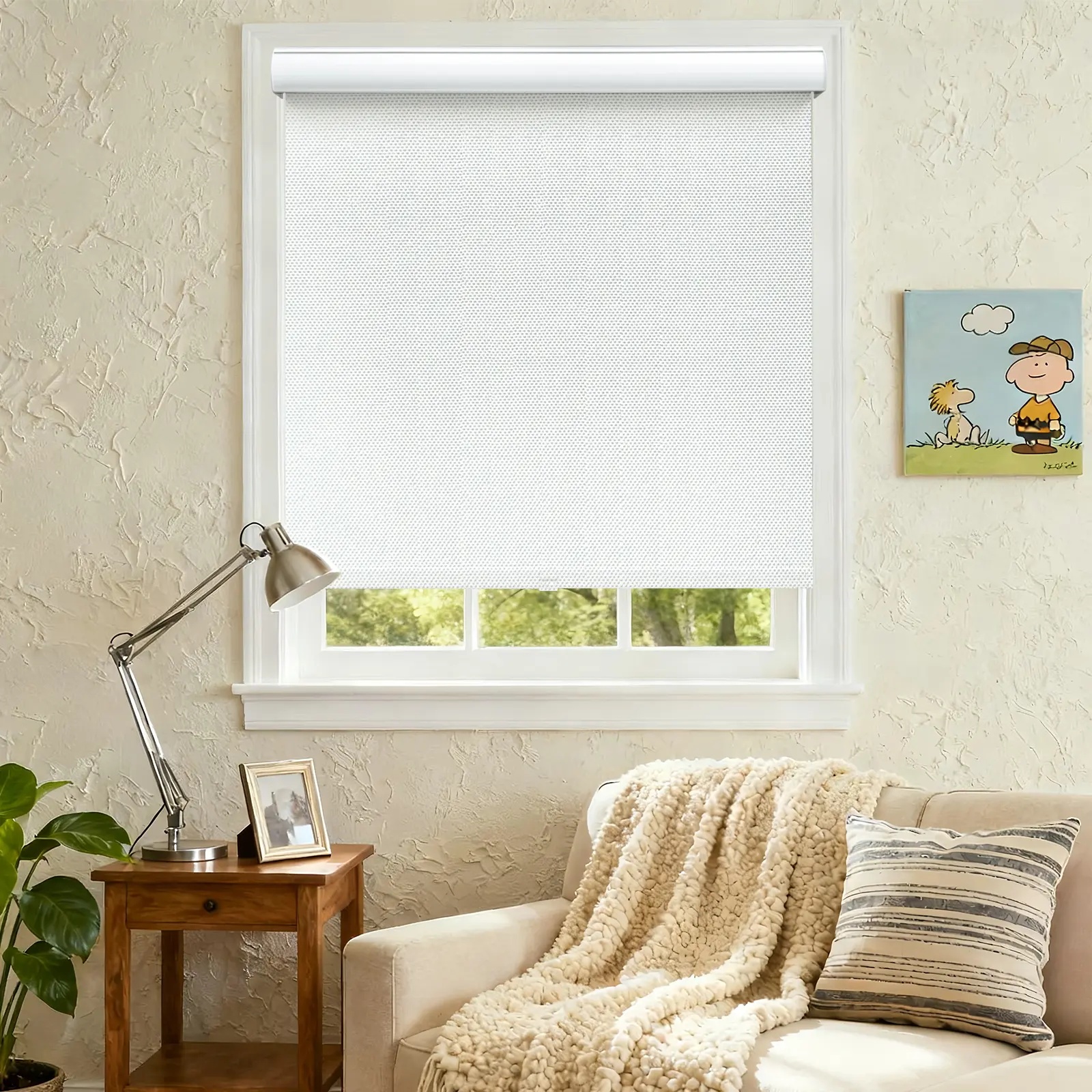 Pattern Print  A111 Blackout Curved Cassette Roller Shade