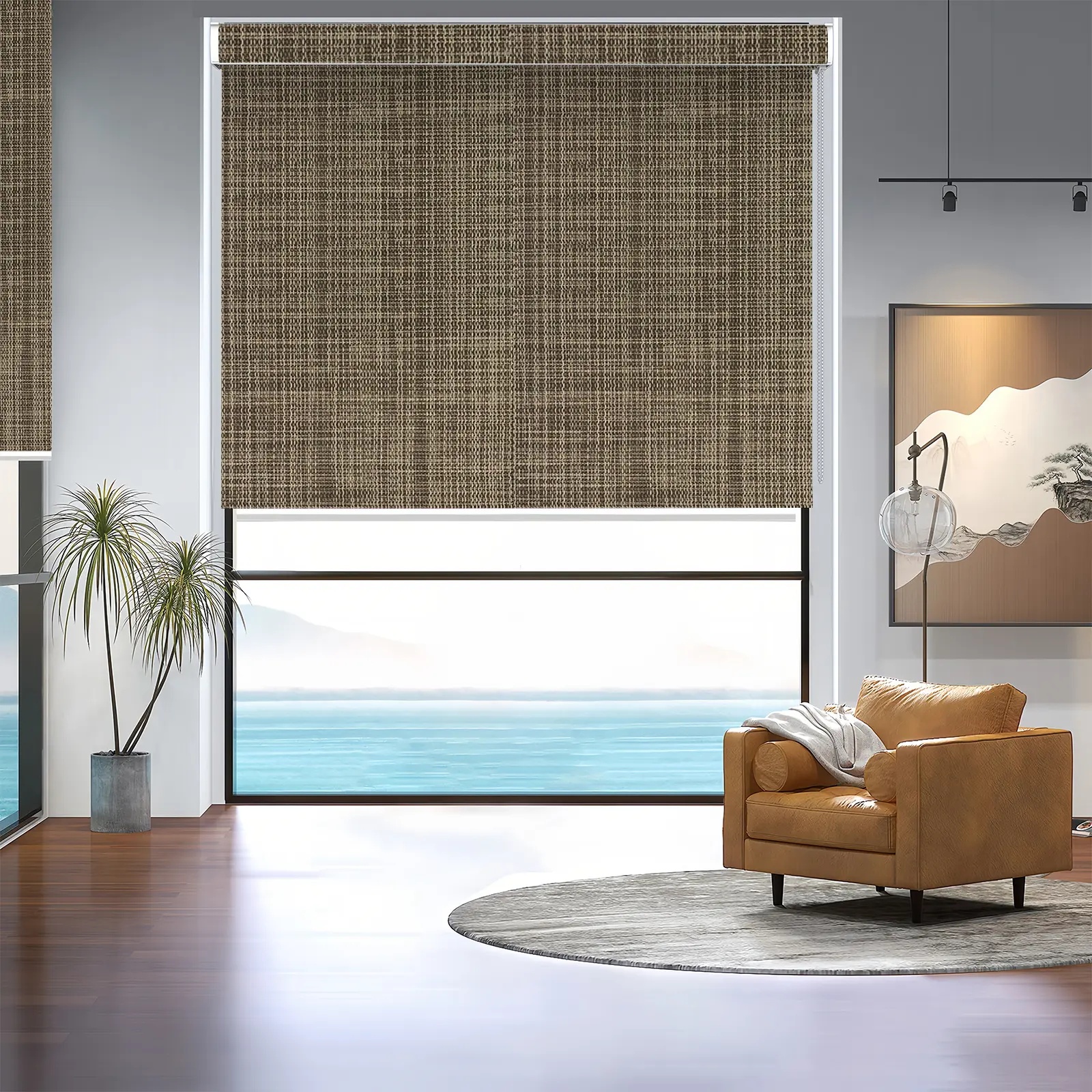 A115 Filter Curved Shell Roller Shade