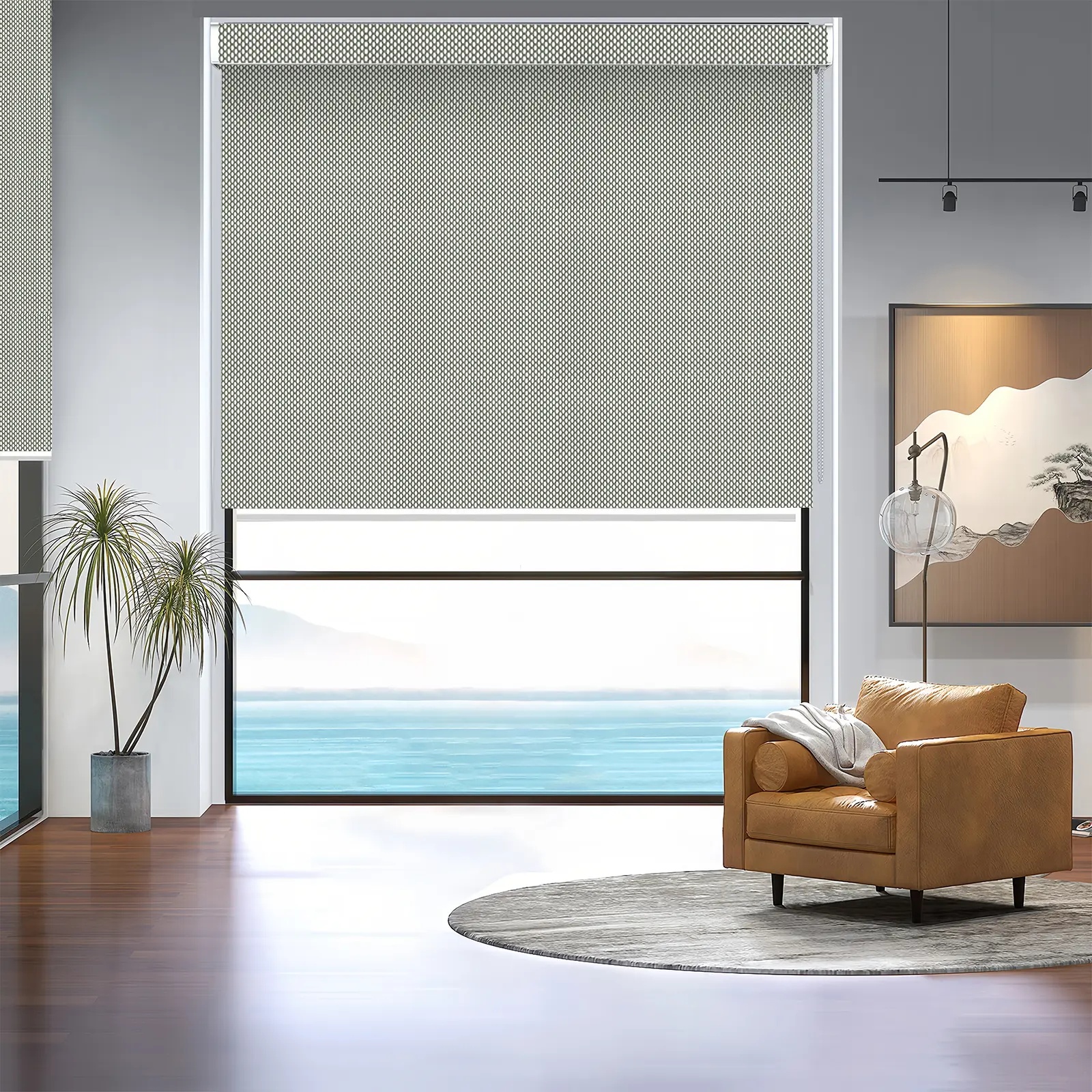 A116 Filter Curved Shell Roller Shade