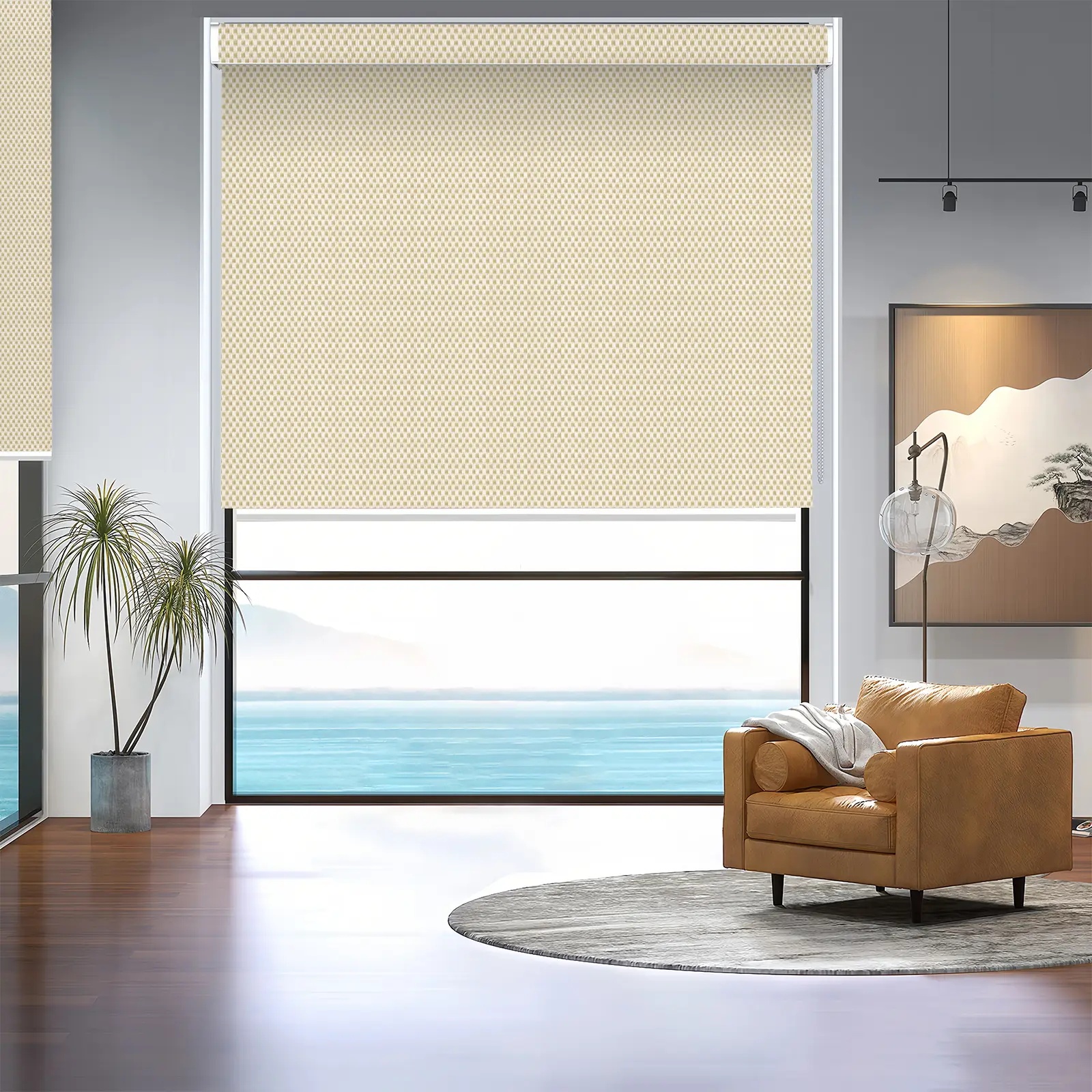 A117 Filter Curved Shell Roller Shade