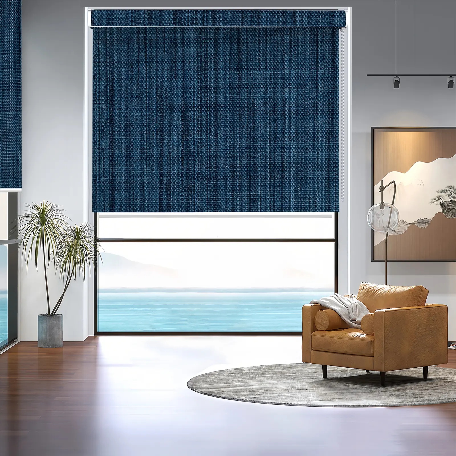 A124 Blackout Curved Shell Roller Shade