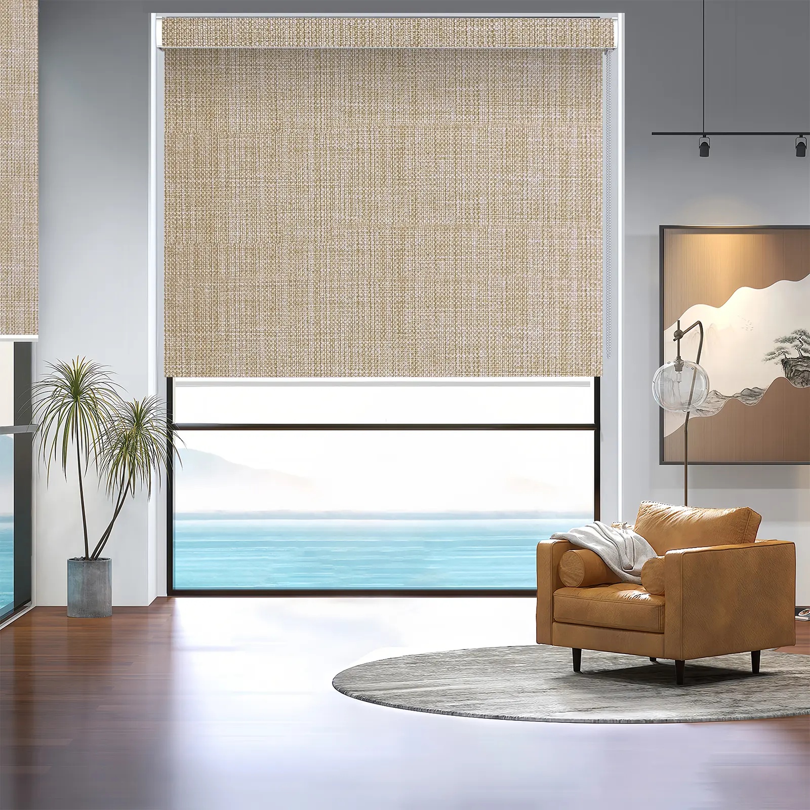 A127 Blackout Curved Shell Roller Shade