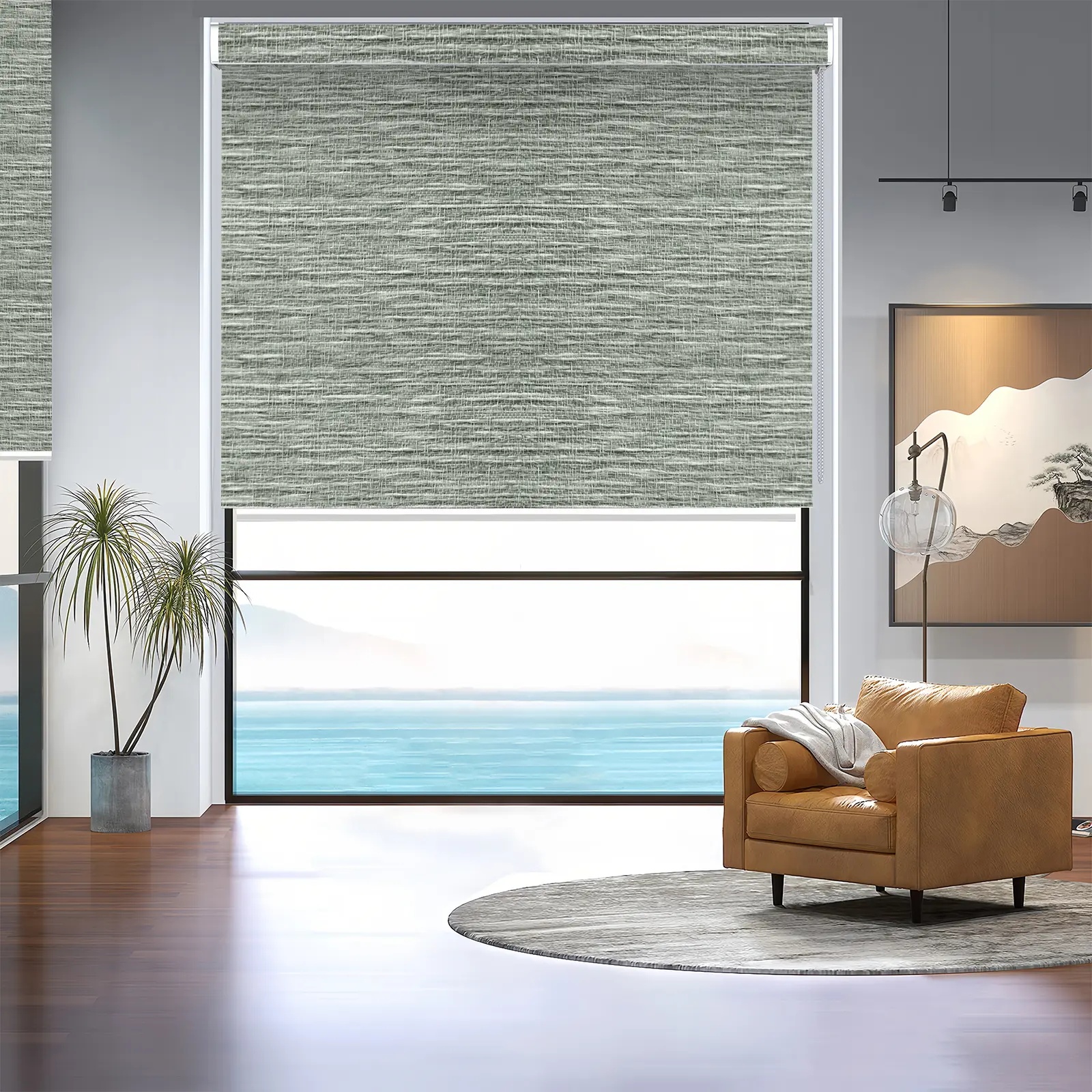 A133 Filter Curved Shell Roller Shade