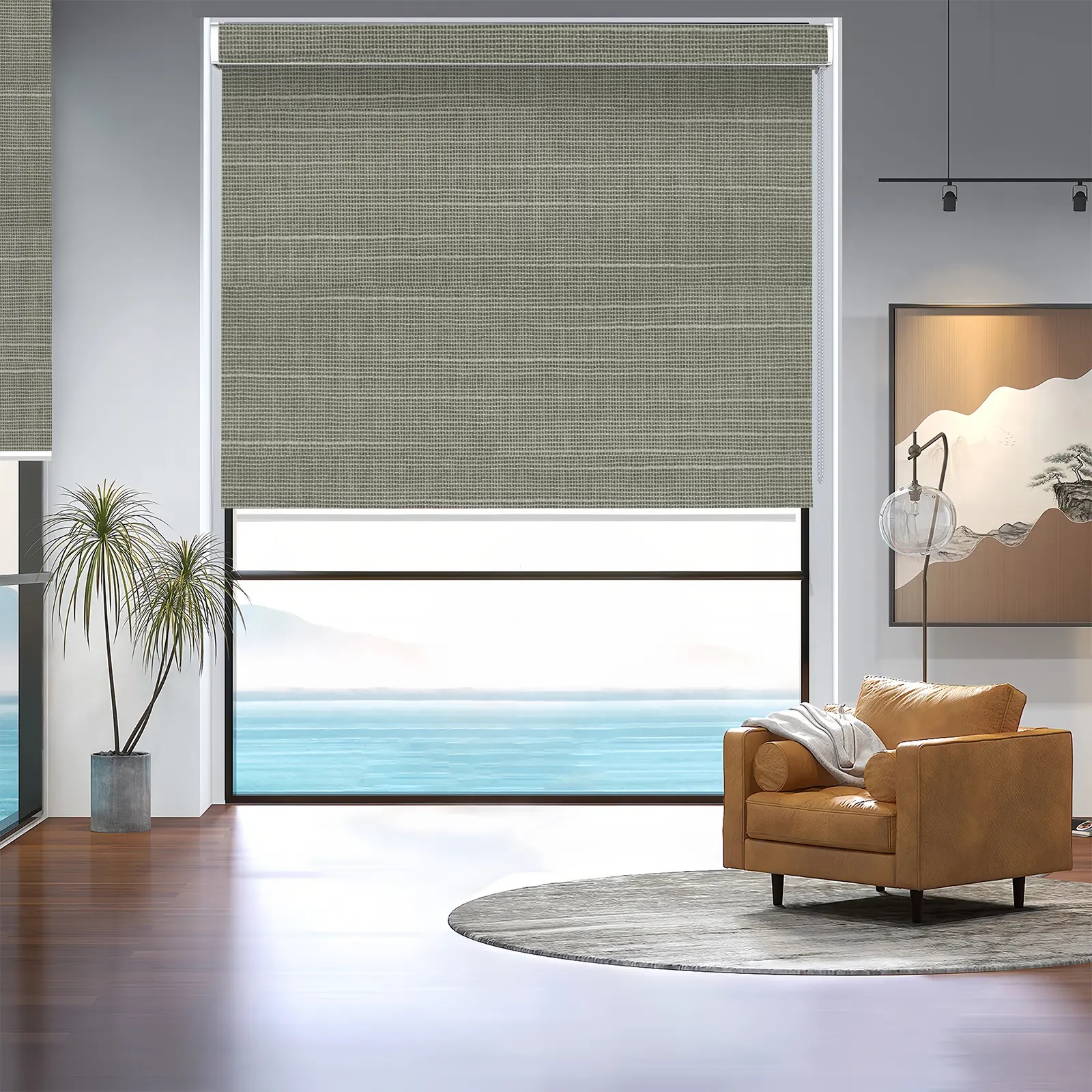 A135 Filter Curved Shell Roller Shade