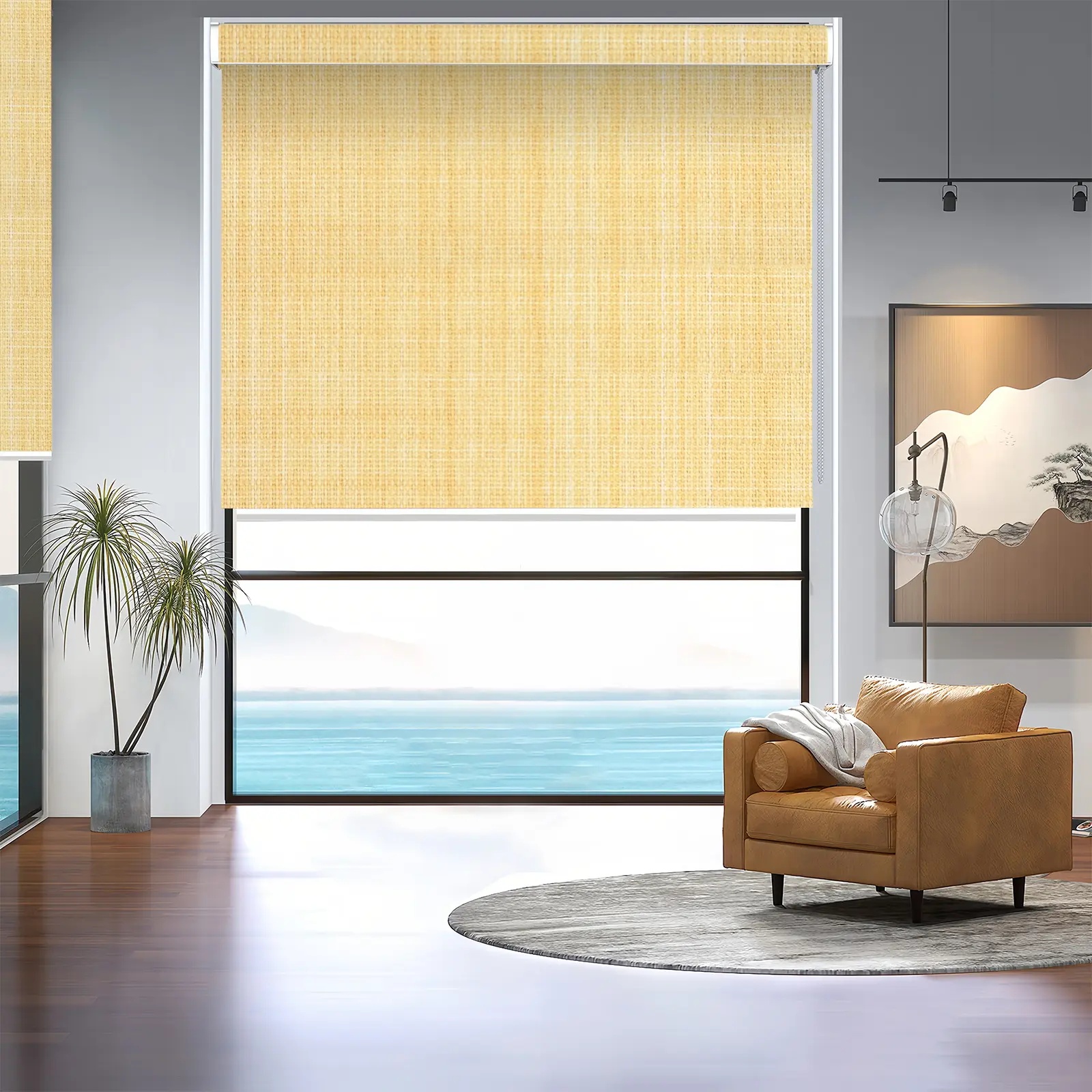 A171 Filter Curved Shell Roller Shade