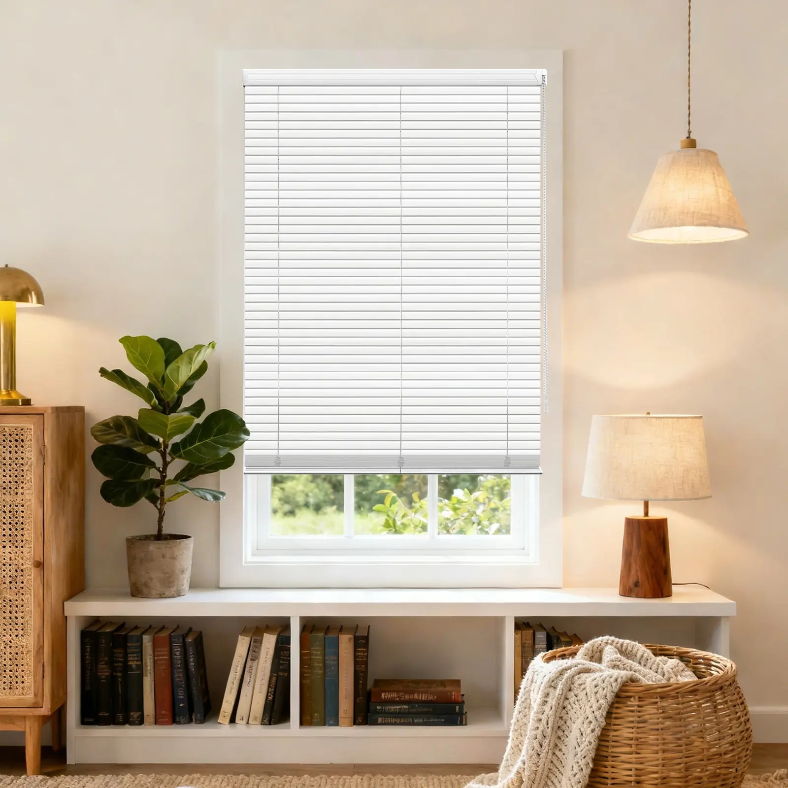 L-Shaped Matte Finish Aluminum Curved Blinds