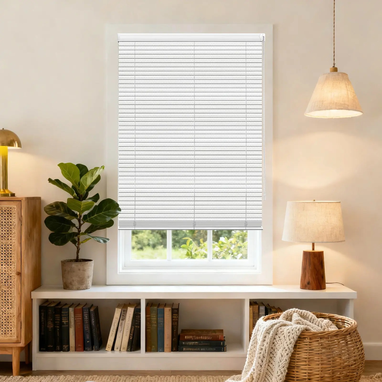 L-Shaped Perforated Aluminum Curved Blinds