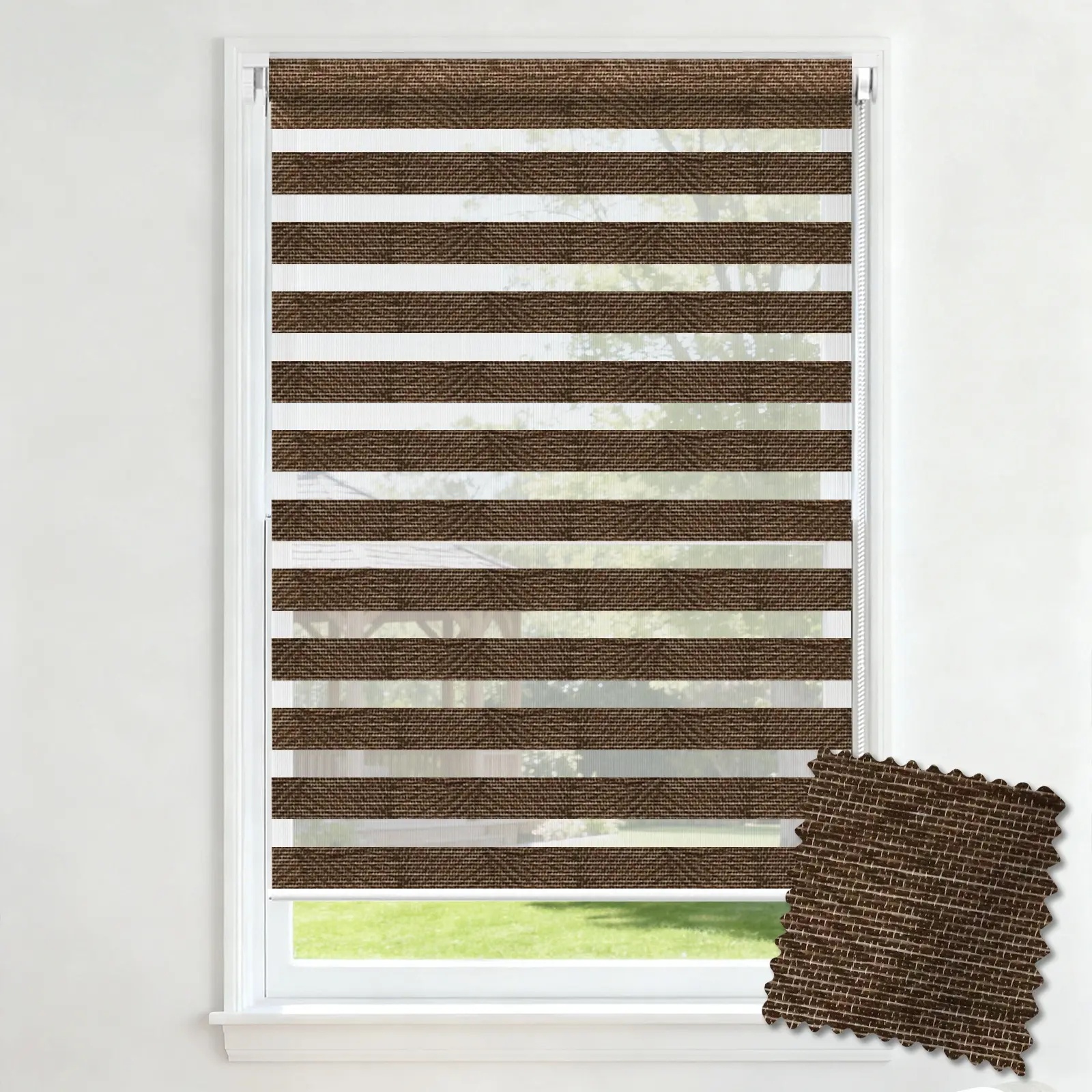 A202 No-Drill Uncased Zebra Blind