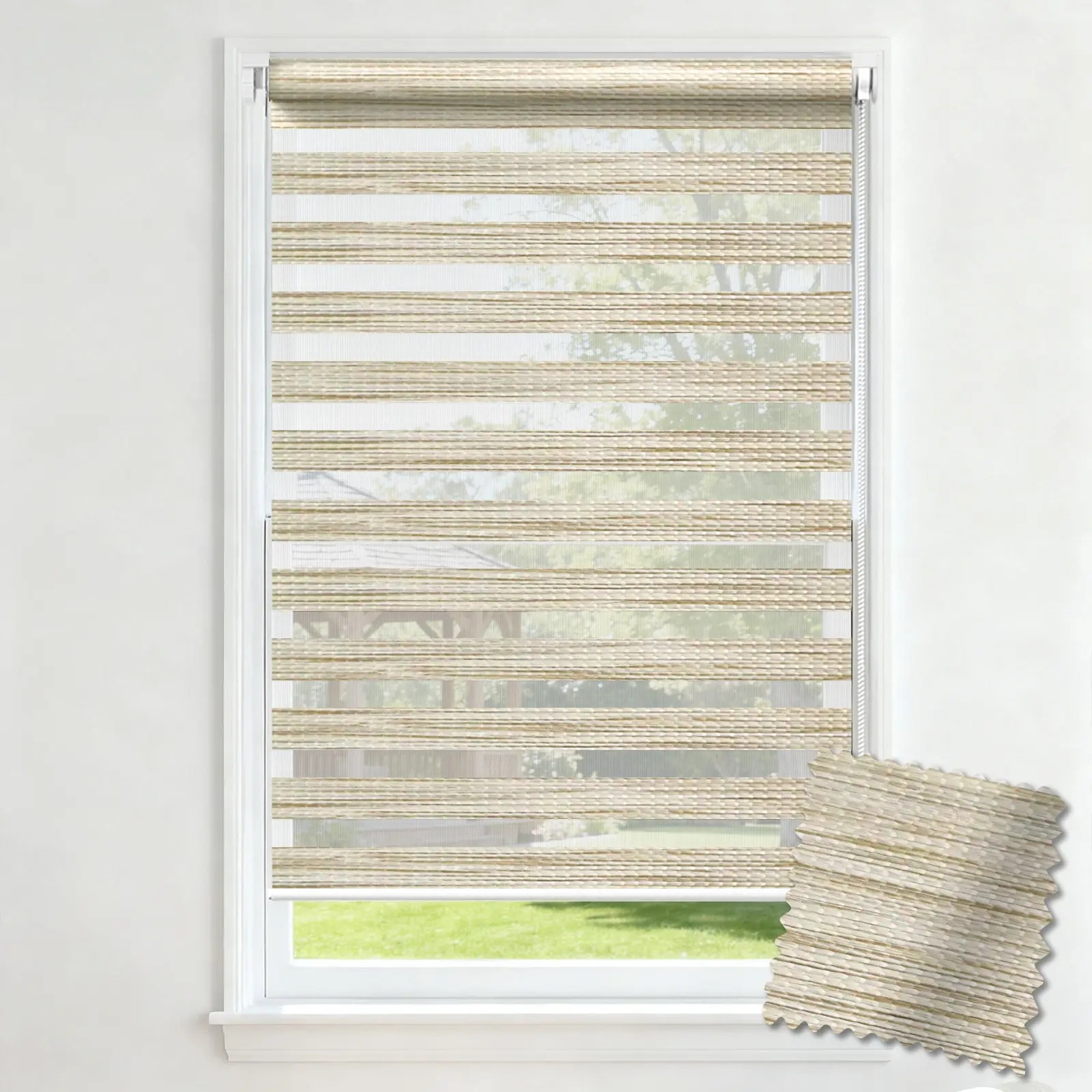 A203 No-Drill Uncased Zebra Blind