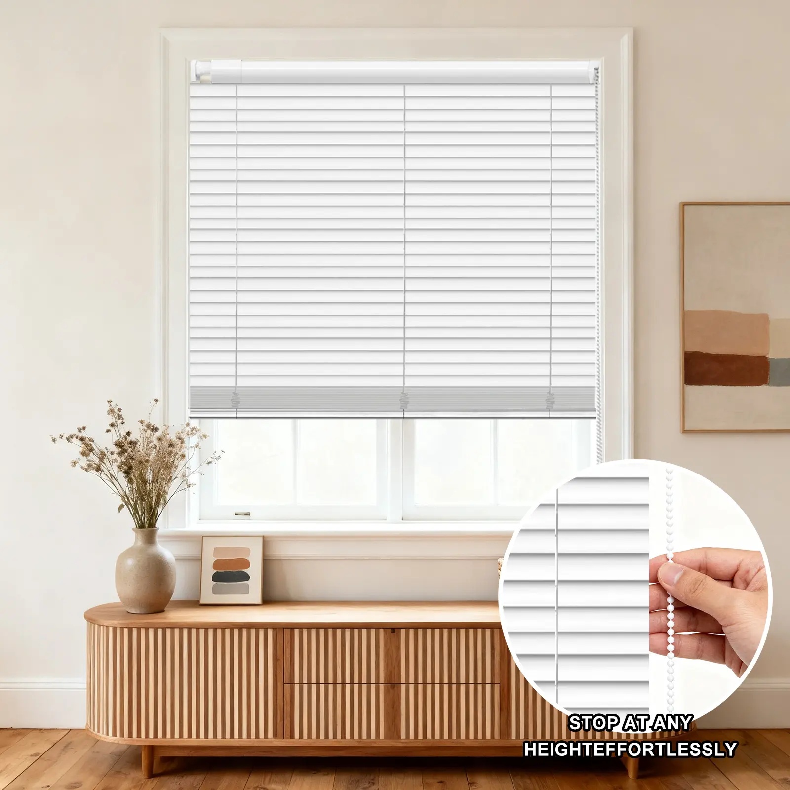 C-Shaped Matte Finish No-Drill Aluminum Curved Blinds