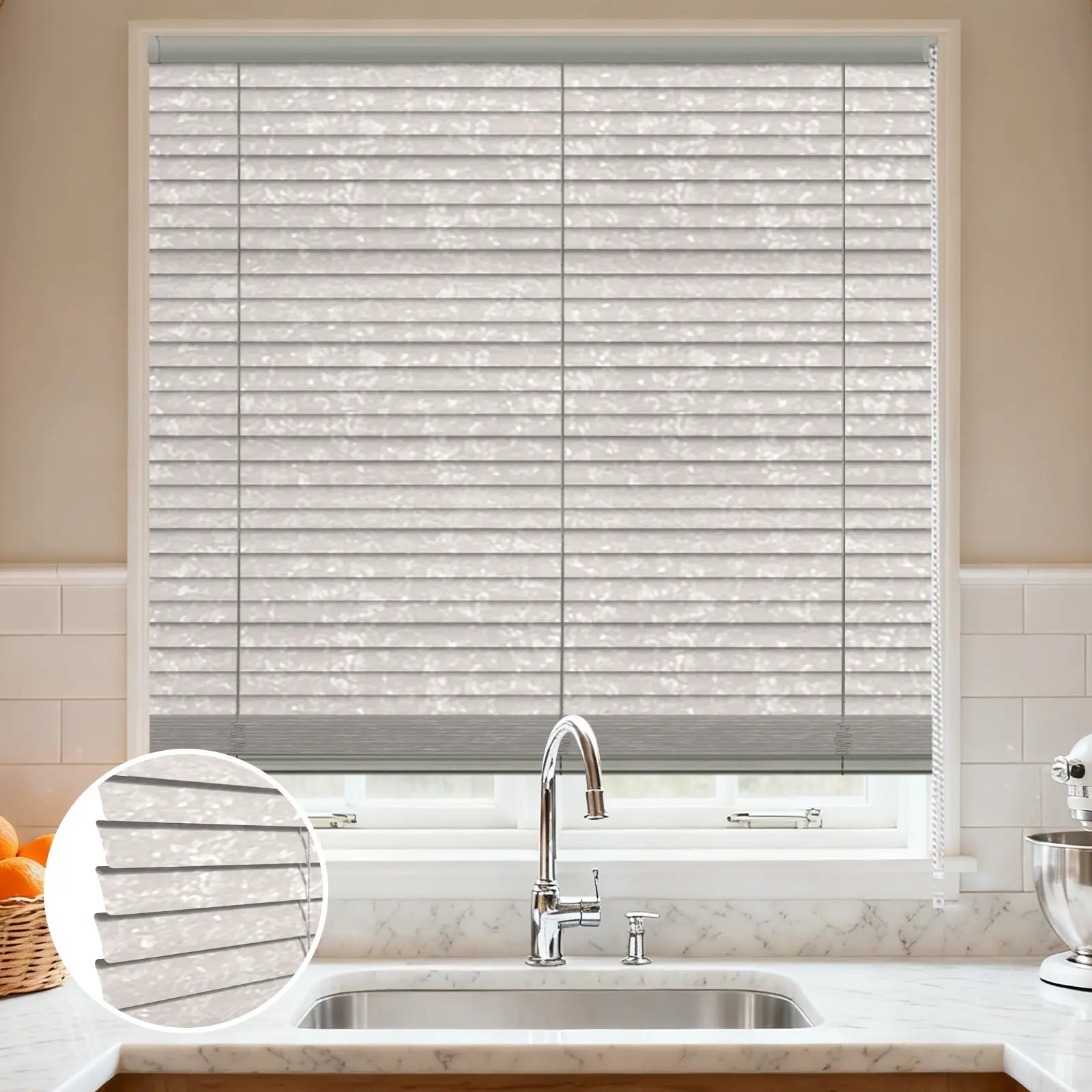C-Shaped Frosted Finish Aluminum Curved Blinds