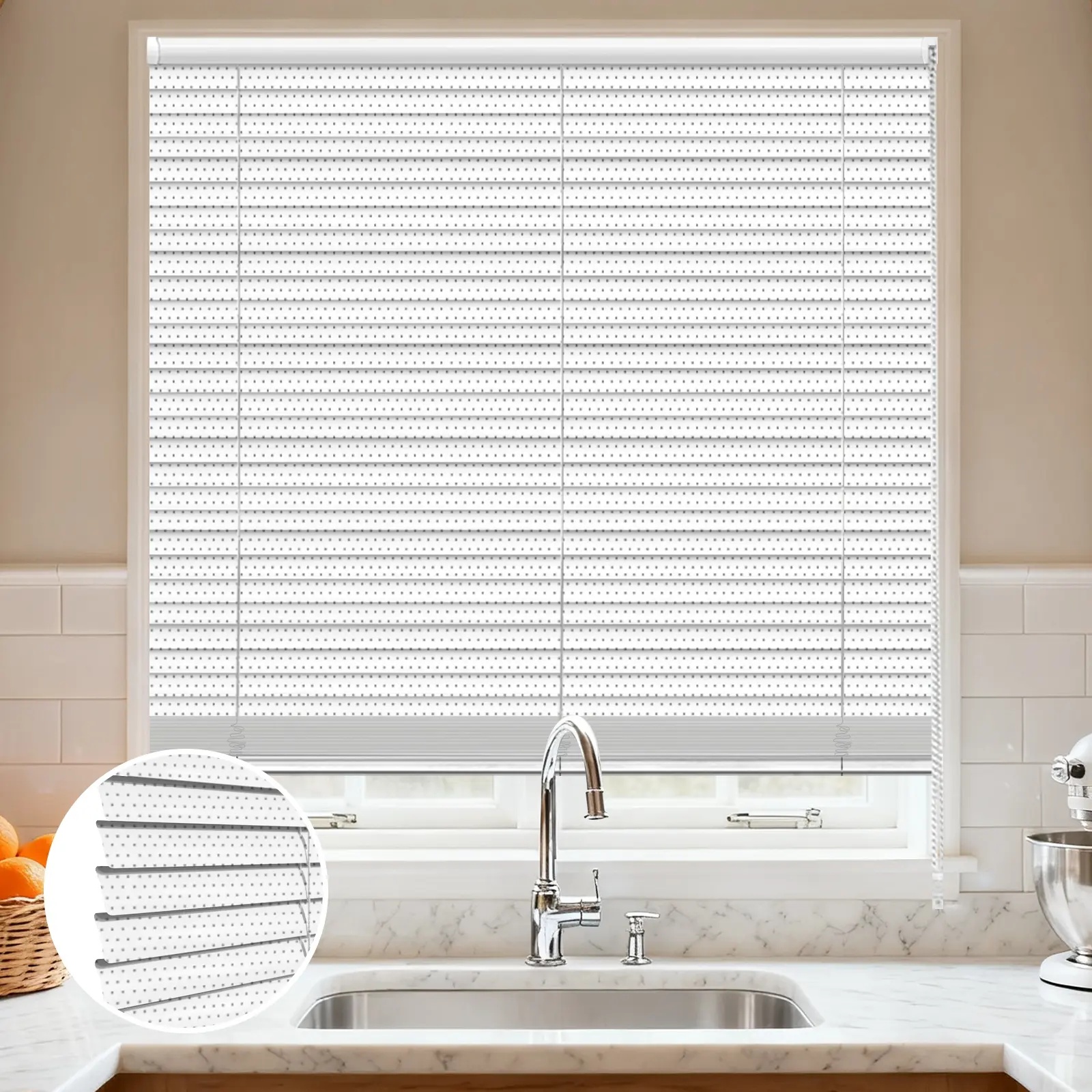 C-Shaped Perforated Aluminum Curved Blinds