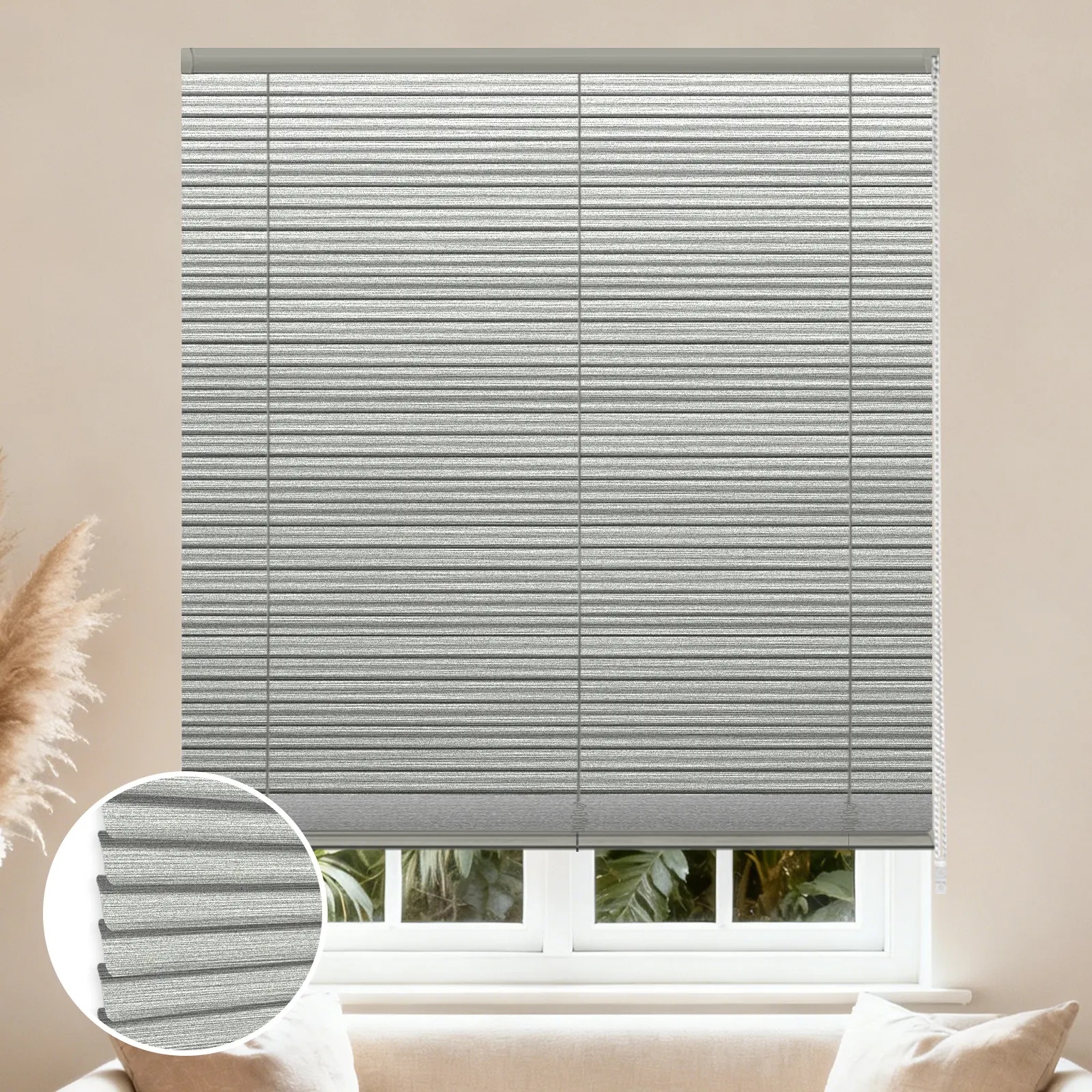 S-Shaped Brushed Finish Aluminum Curved Blinds