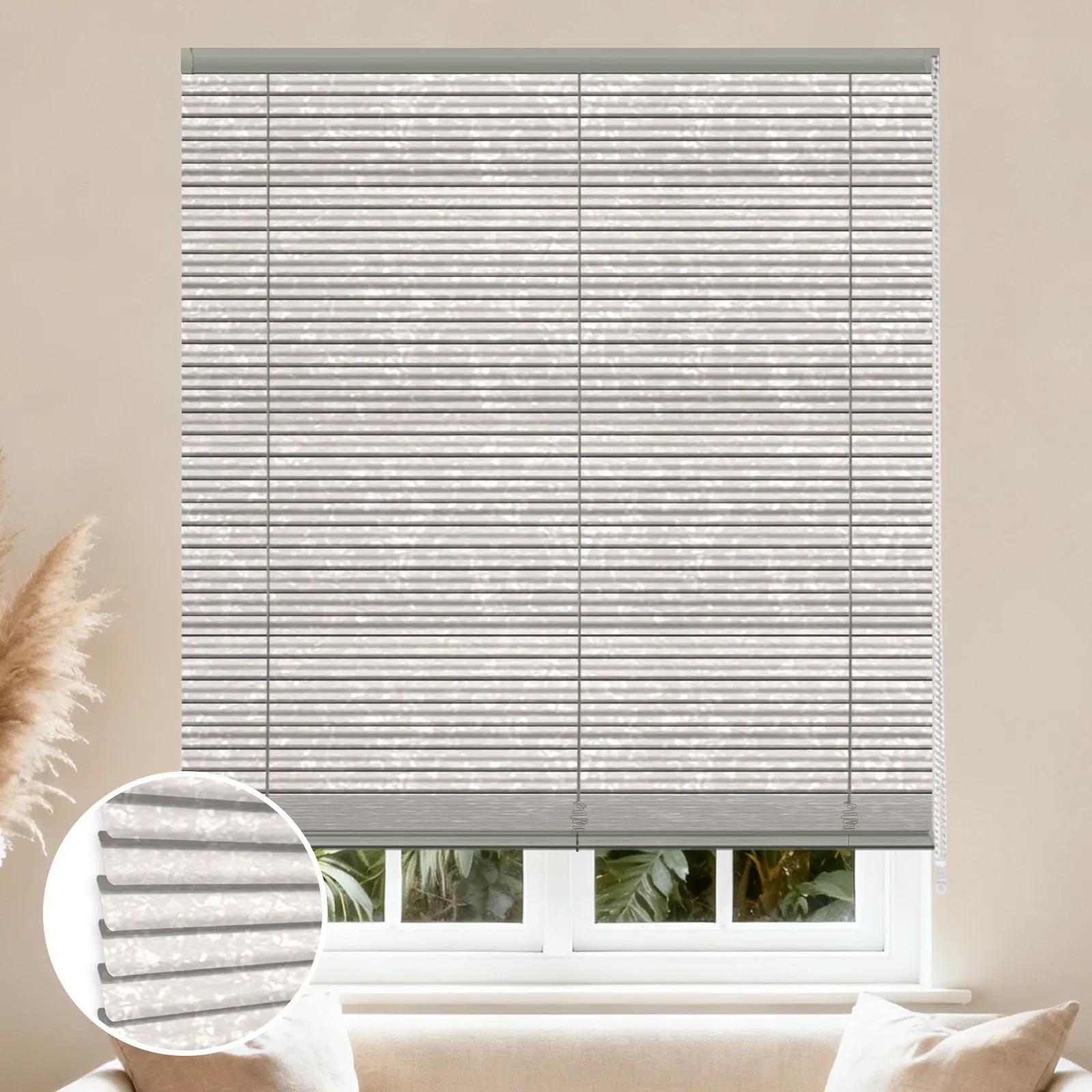 S-Shaped Frosted Finish Aluminum Curved Blinds