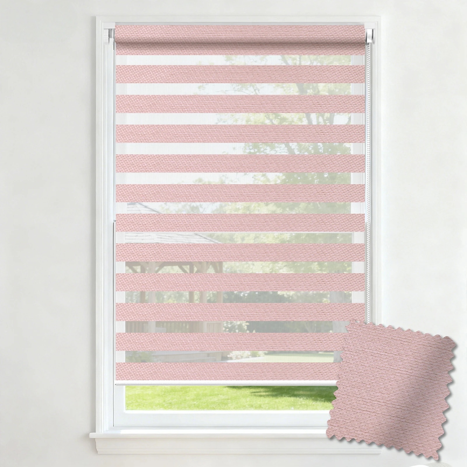 A220 No-Drill Uncased Zebra Blind