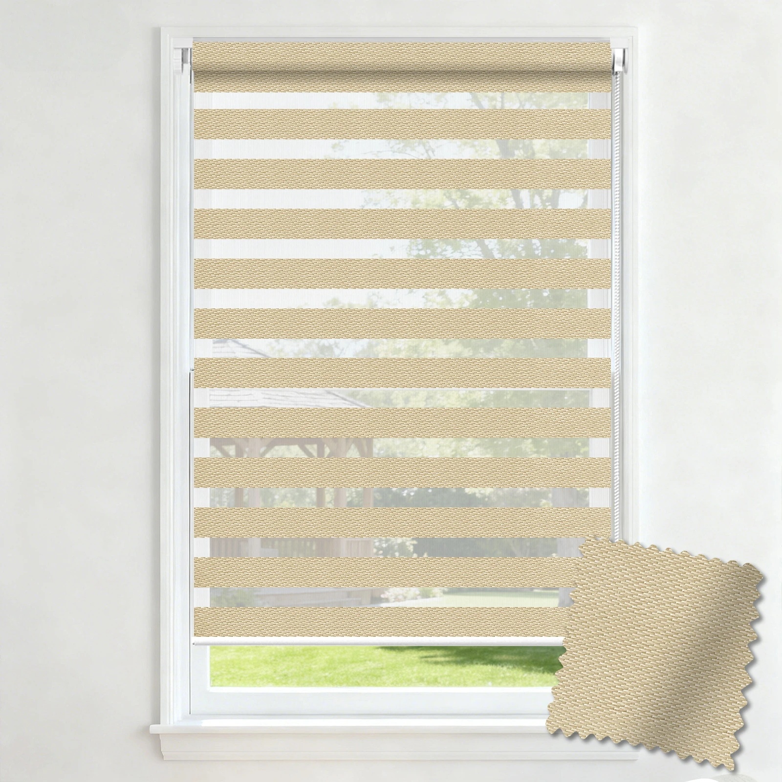 A221 No-Drill Uncased Zebra Blind
