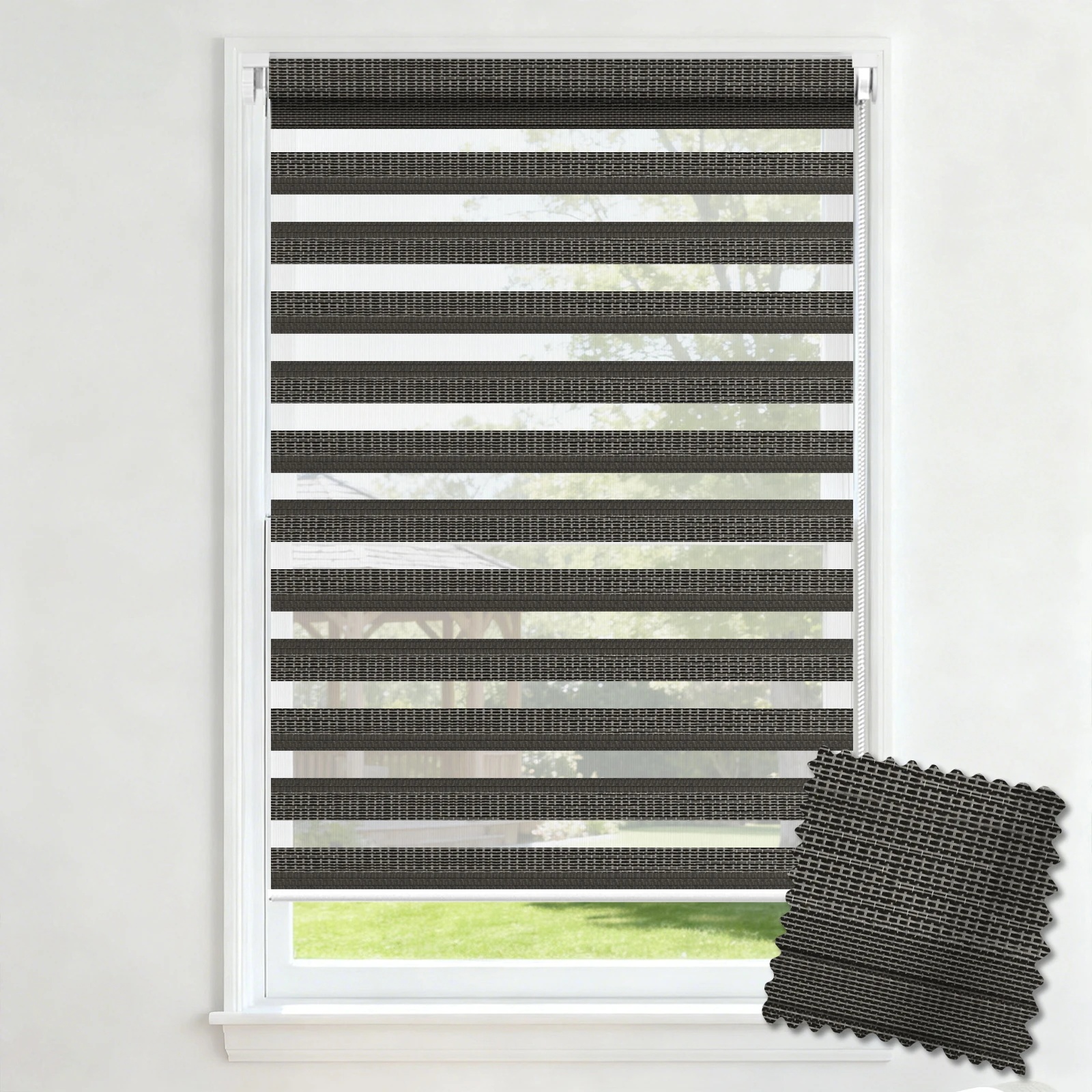 A101 No-Drill Uncased Zebra Blind