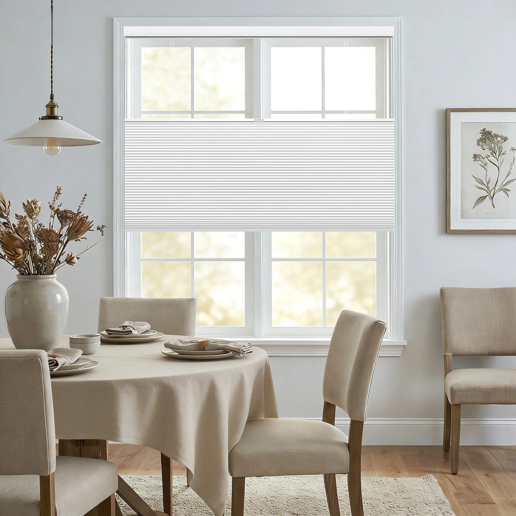 Top Down Bottom Up Blackout Honeycomb Shades – Premium Flat