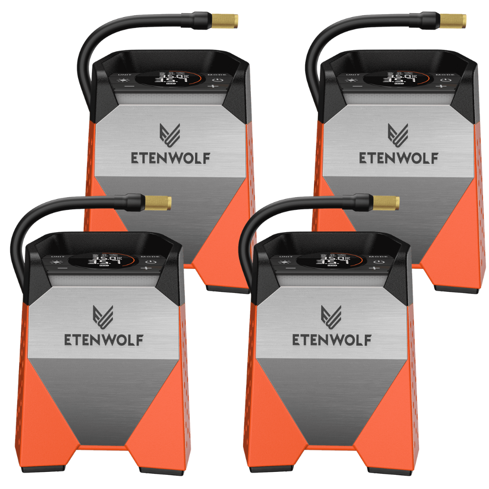 ETENWOLF Zephyr S3 Heavy Duty Tire Inflator Air Compressor – 4 Units