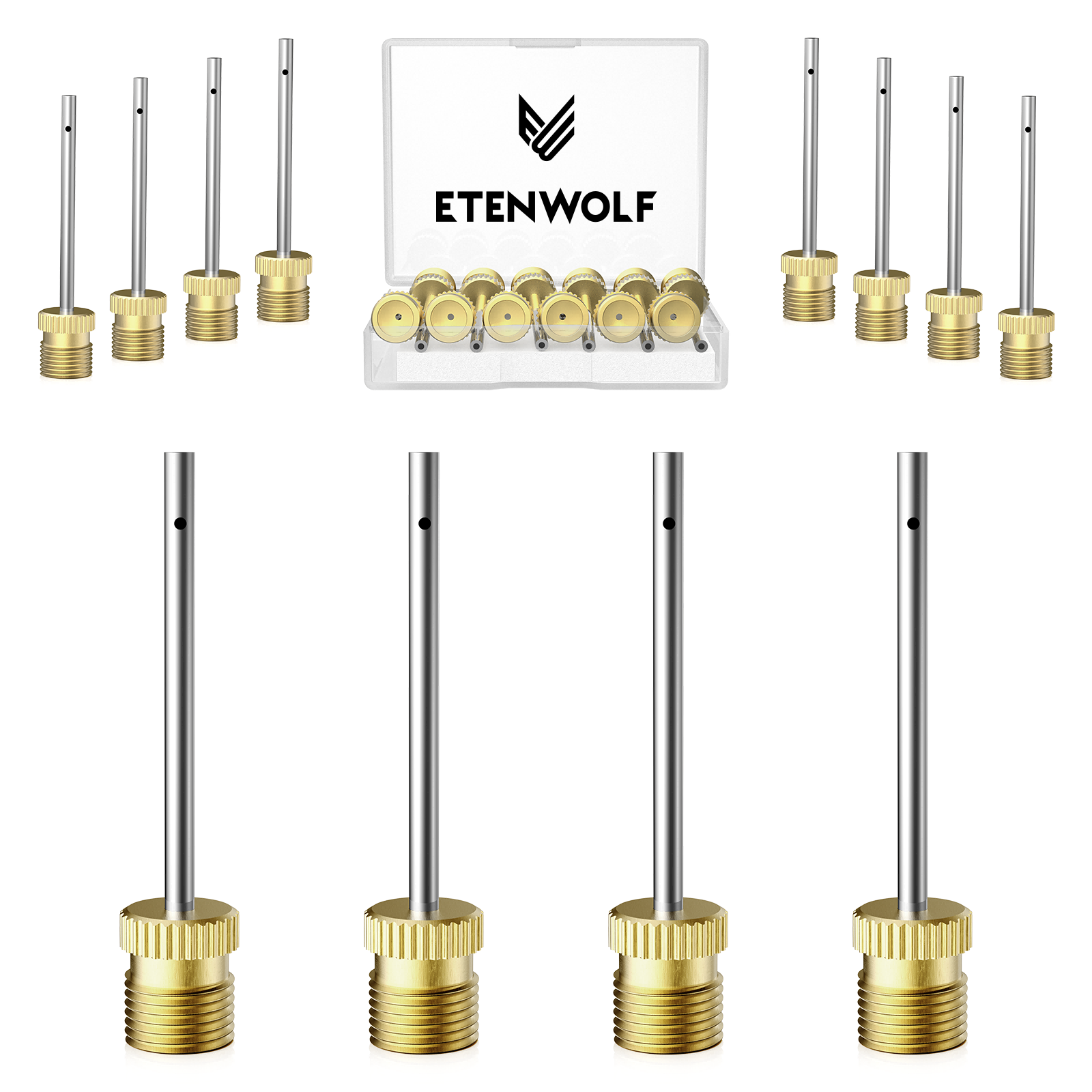ETENWOLF Universal Ball Pump Needles – New 12 Pack
