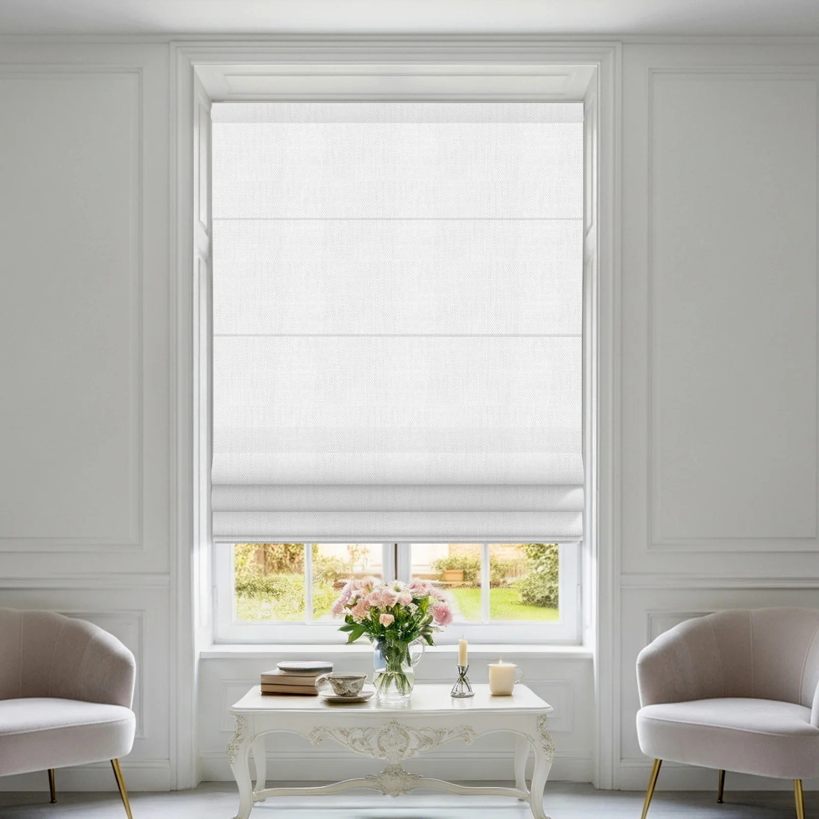 Skimra Pull Cord Roman Shade