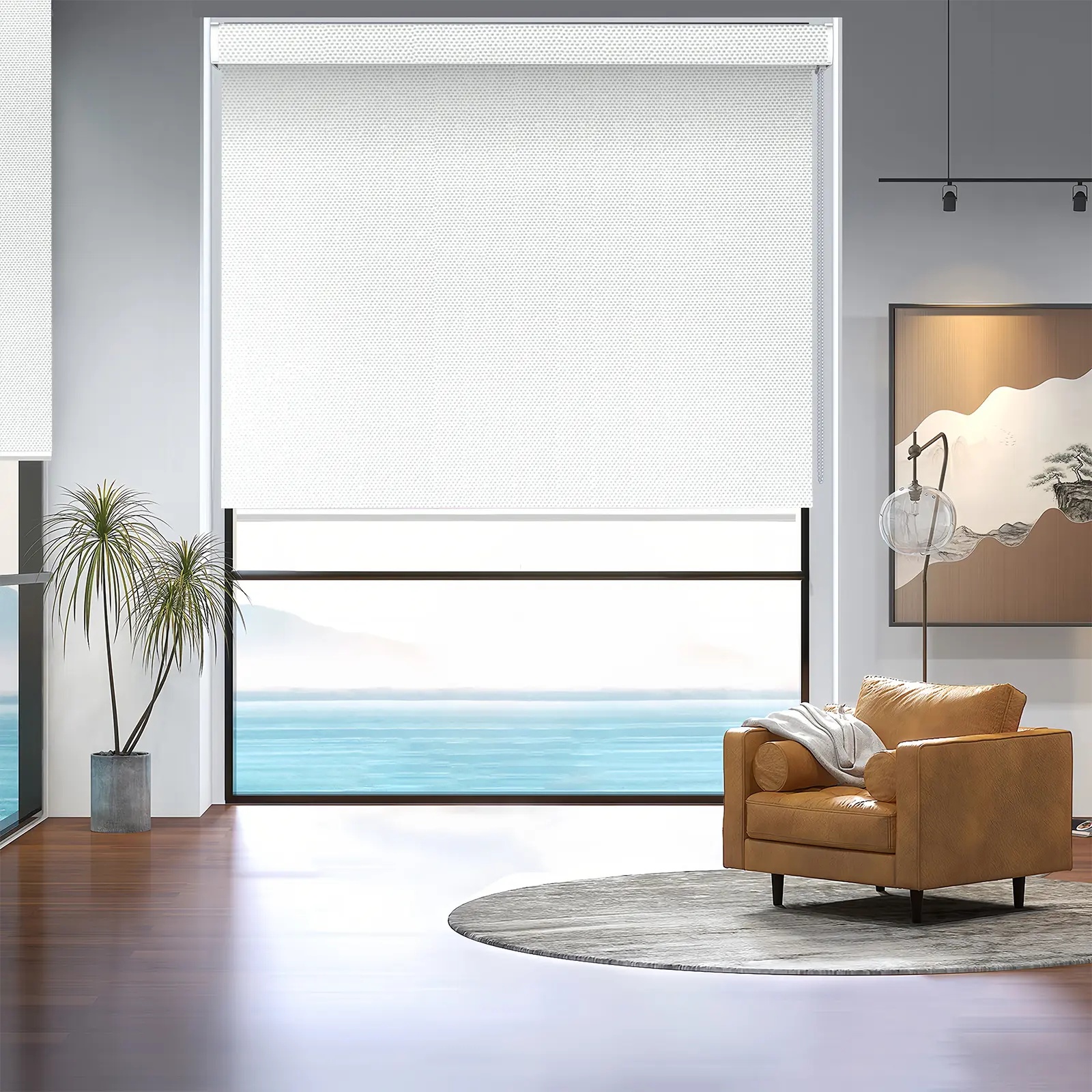 Pattern Print  A111 Blackout Curved Shell Roller Shade