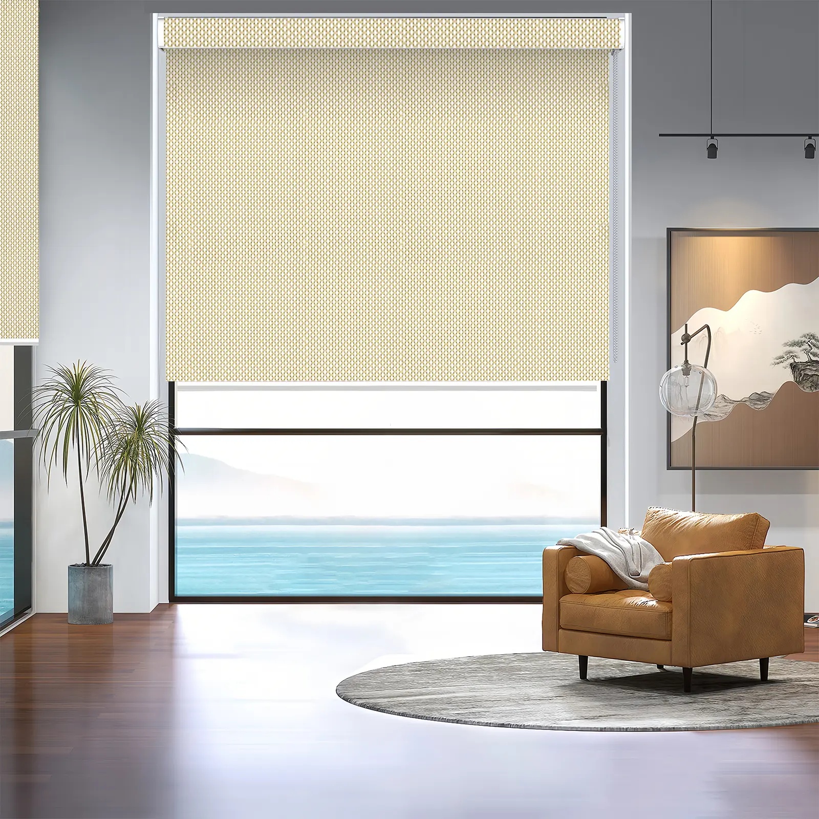 A113 Filter Curved Shell Roller Shade