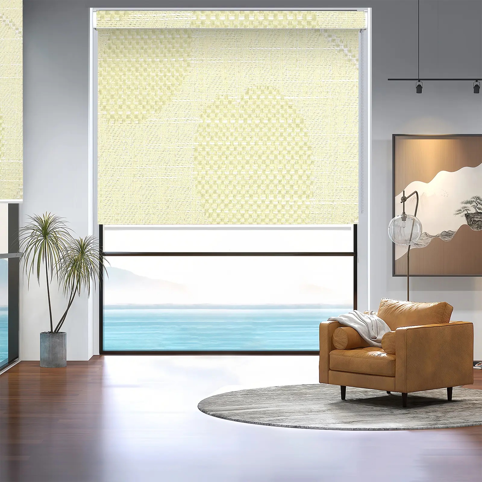 A131 Filter Curved Shell Roller Shade