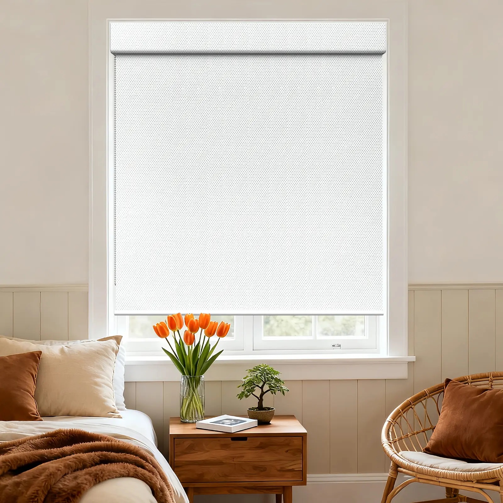 Pattern Print  A111 Blackout Square Hood Roller Shade