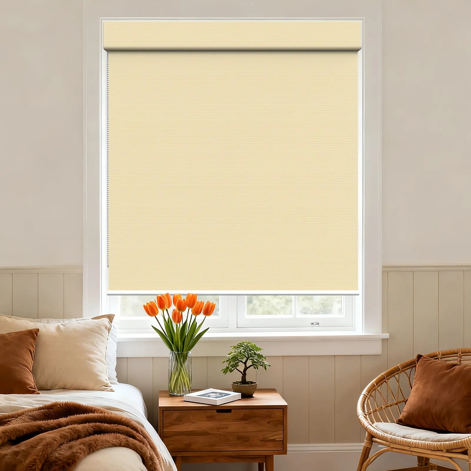 A120 Blackout Square Hood Roller Shade