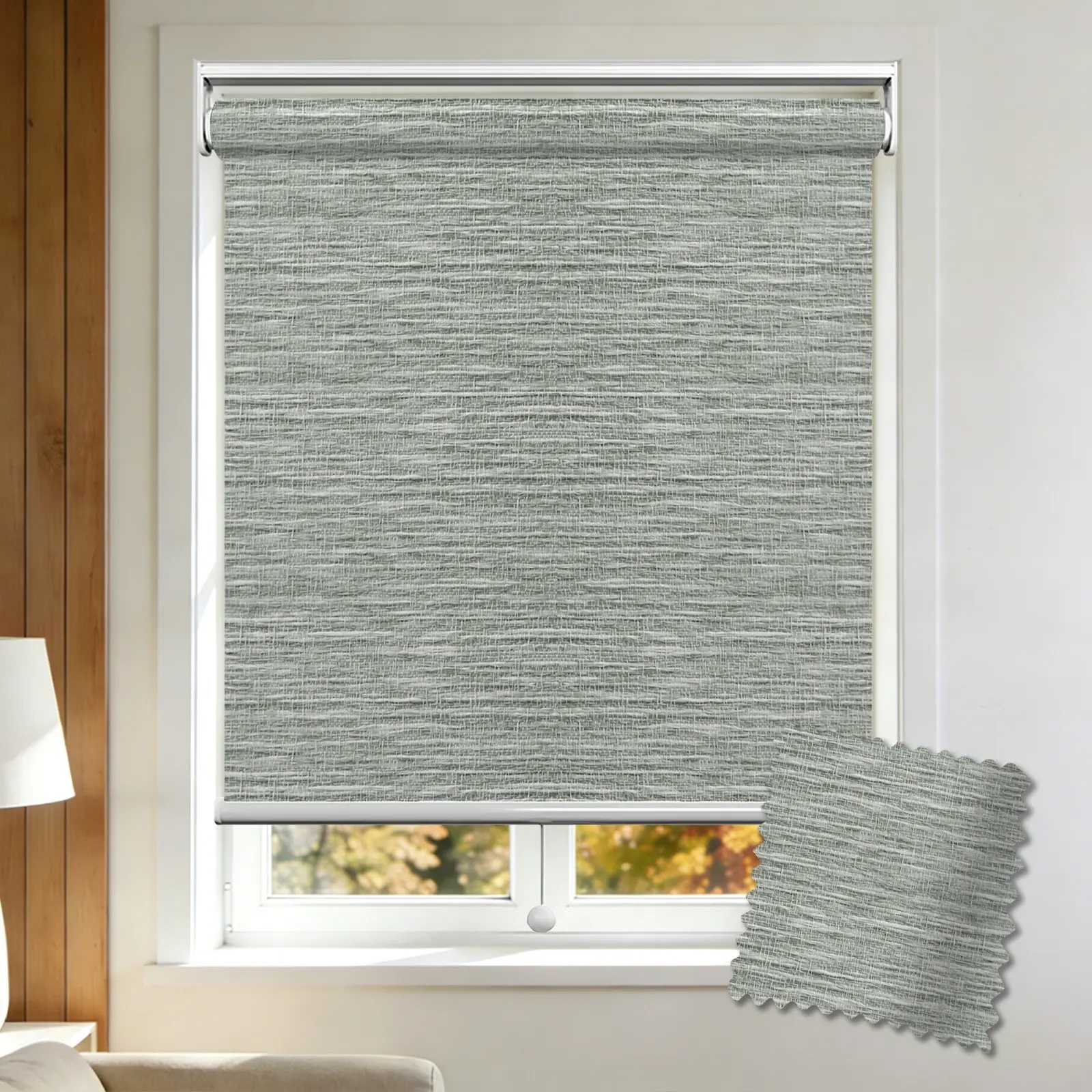 Deep Blackout Spring Roller Shade