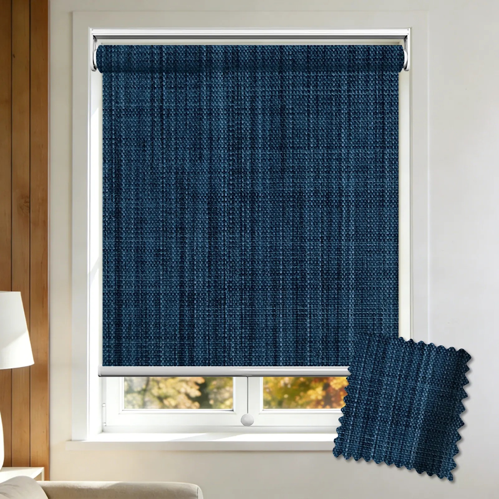 Midnight Blackout Spring Roller Shade