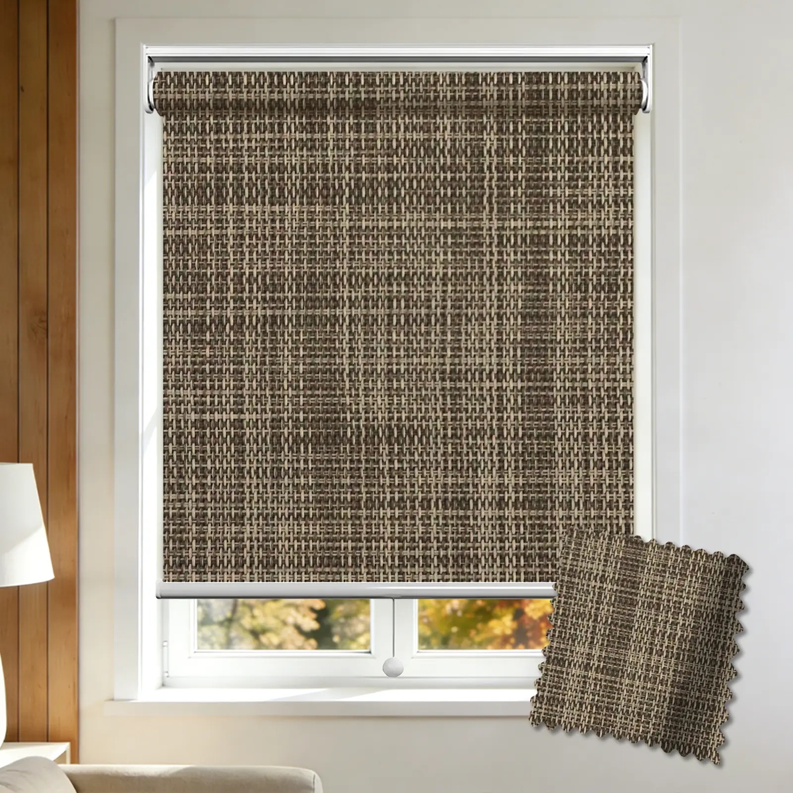 Linen Filter Spring Roller Shade