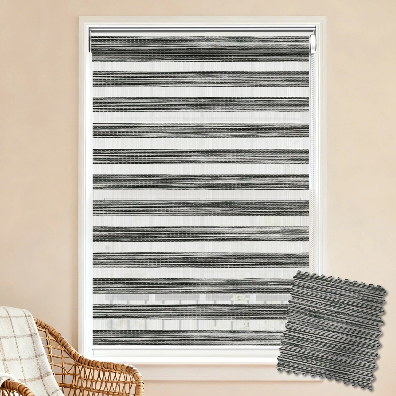 Chic Bracket Zebra Blind