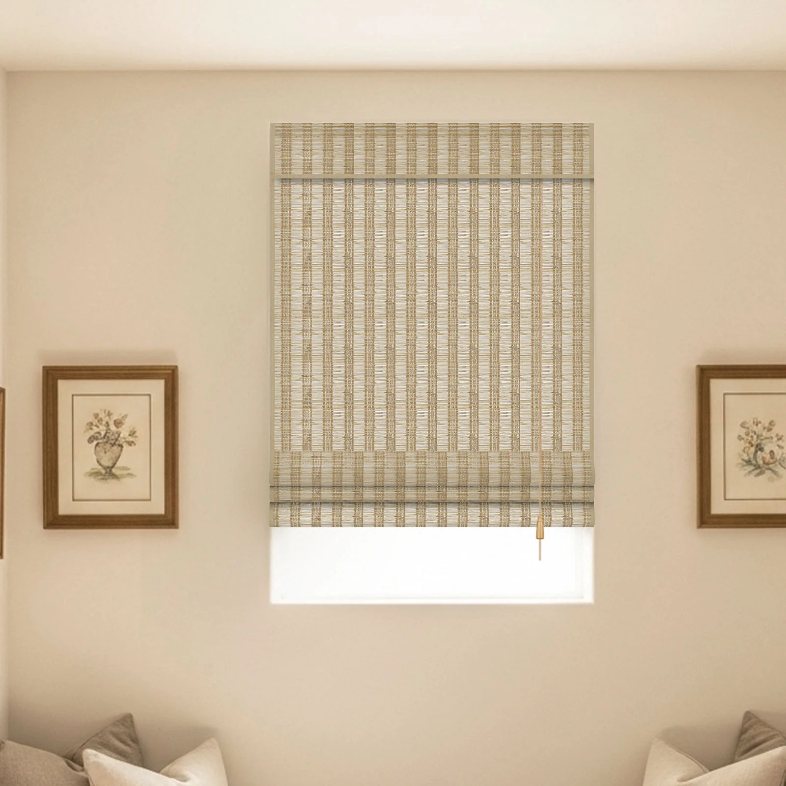 Corded Natural Jute Bamboo Woven Shade