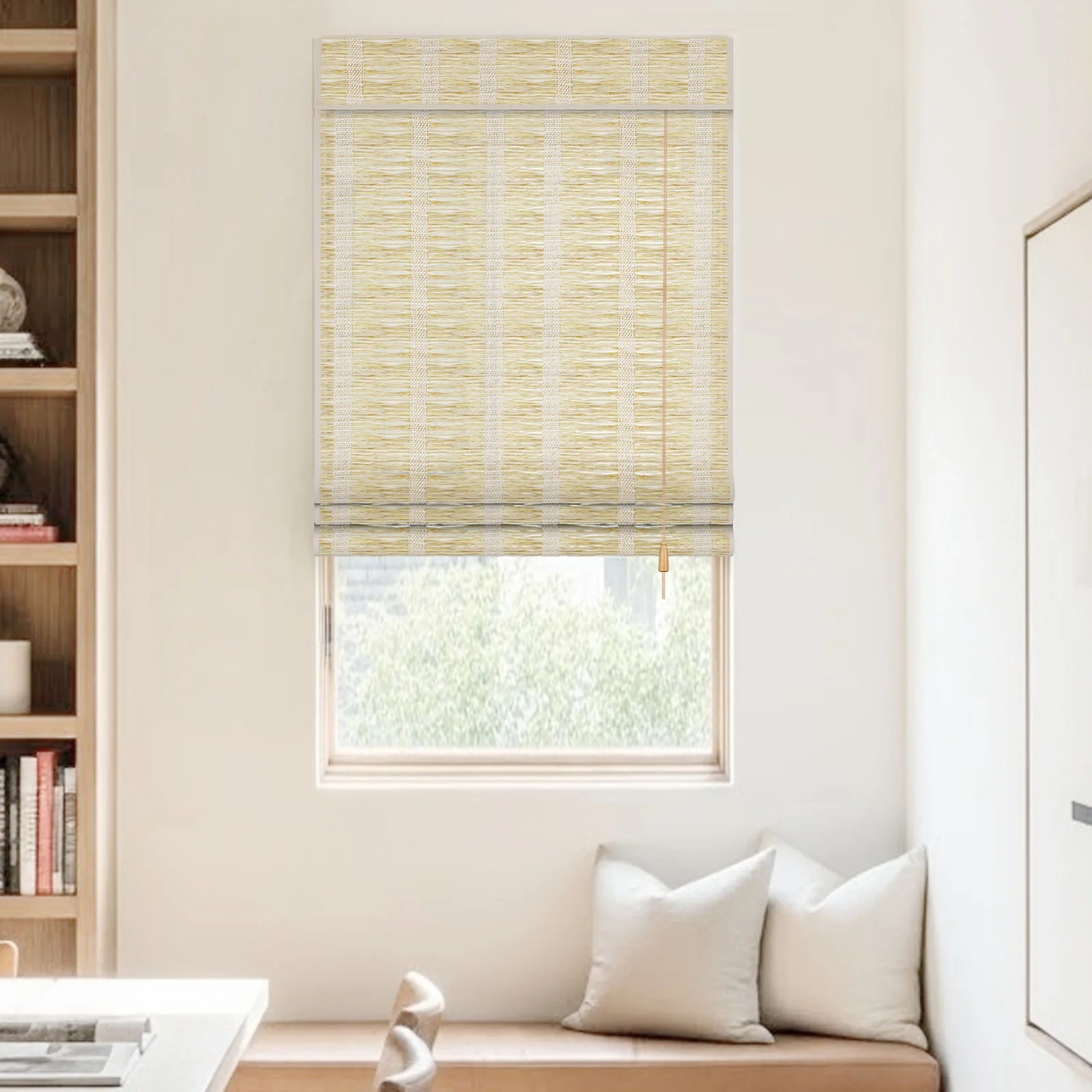 Corded Natural Ramie Woven Shade
