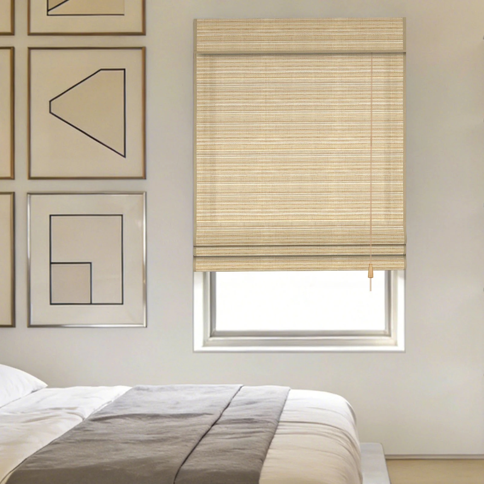 Corded Linda Natural Woven Shade – Jute and Bamboo