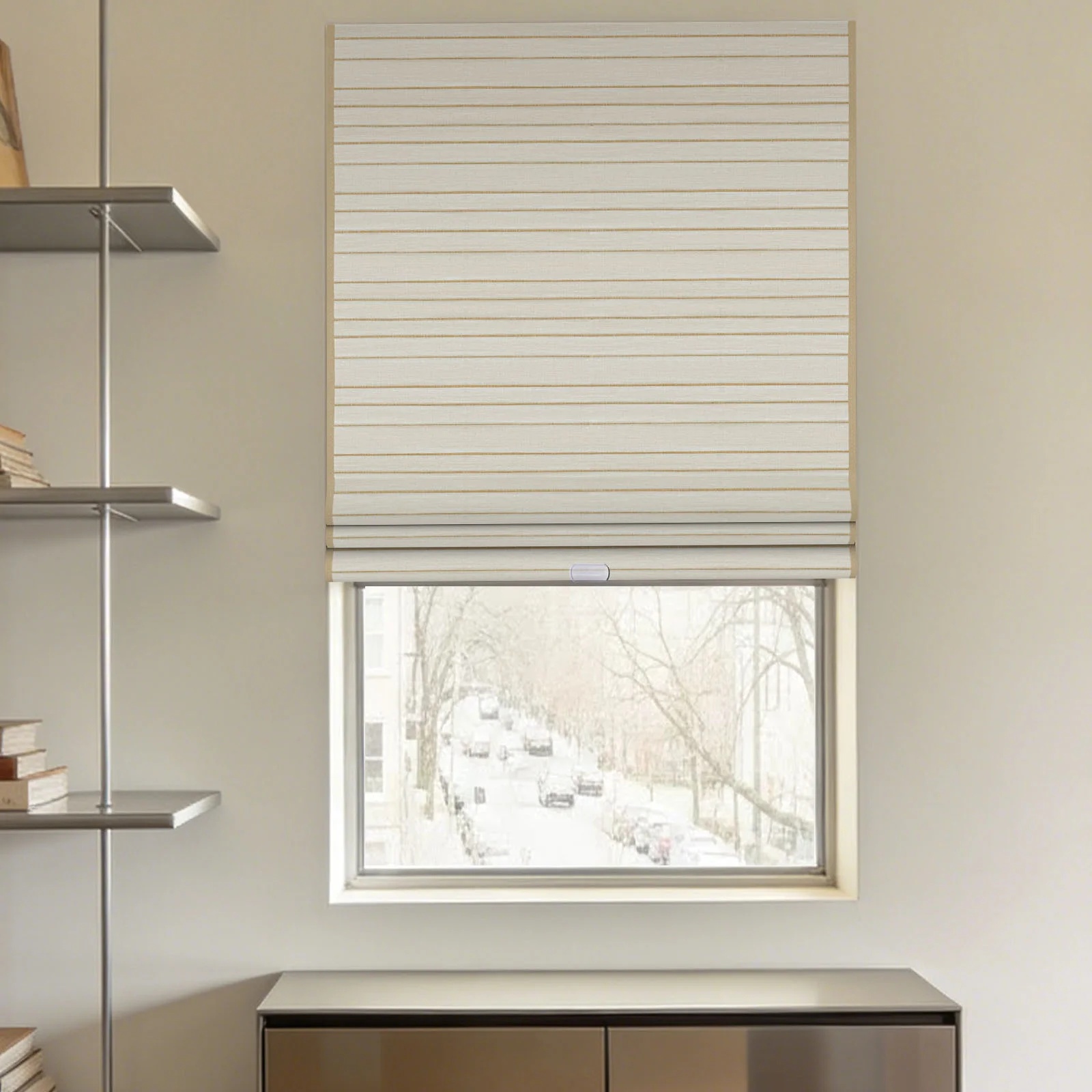 Natural Korean Linen  Ramie Woven Shade